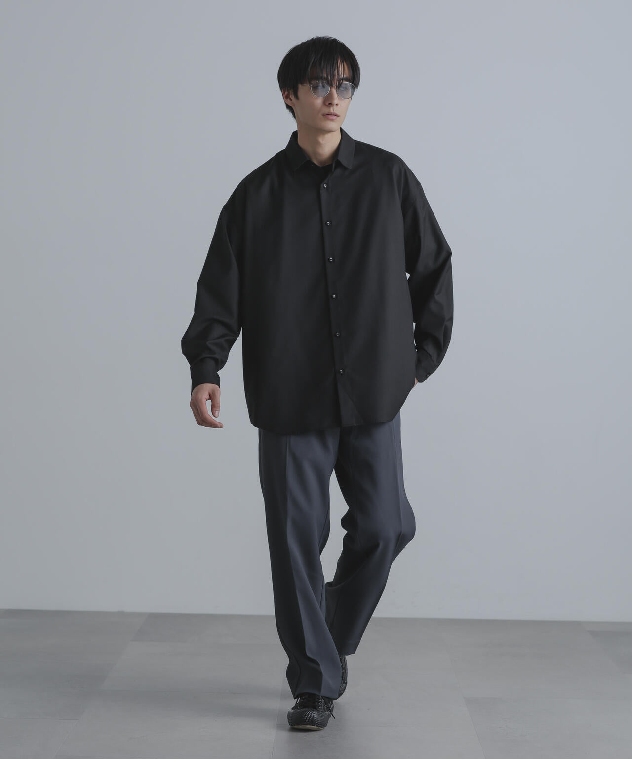 ストレッチツイルストレートスラックス(セットアップ可) 6724127211