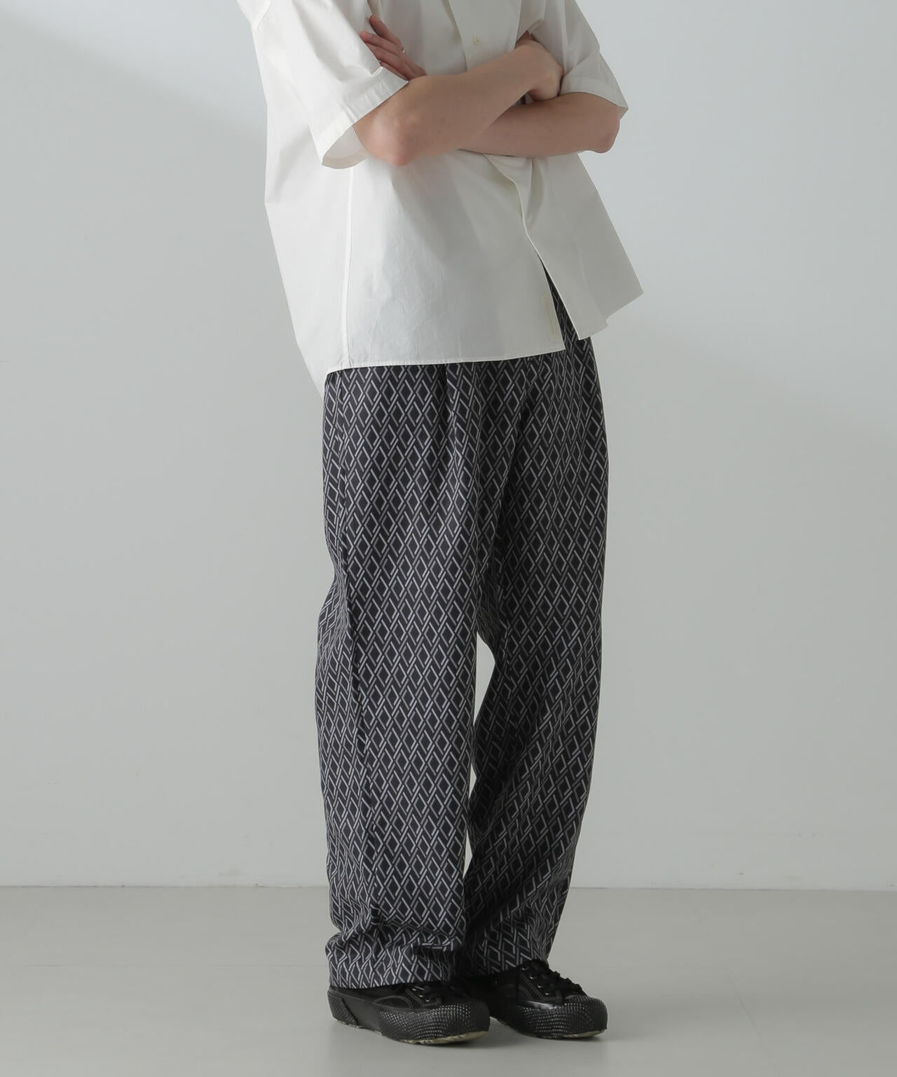 パターンイージーワイドパンツ(セットアップ可) 6724127218