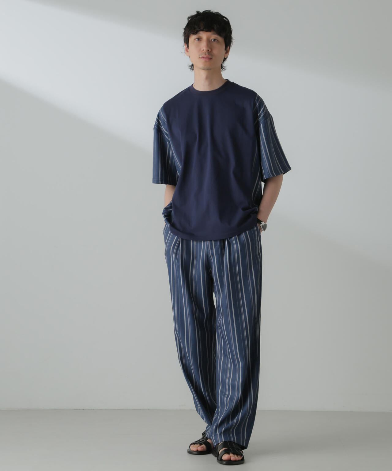 パターンイージーワイドパンツ(セットアップ可) 6724127218