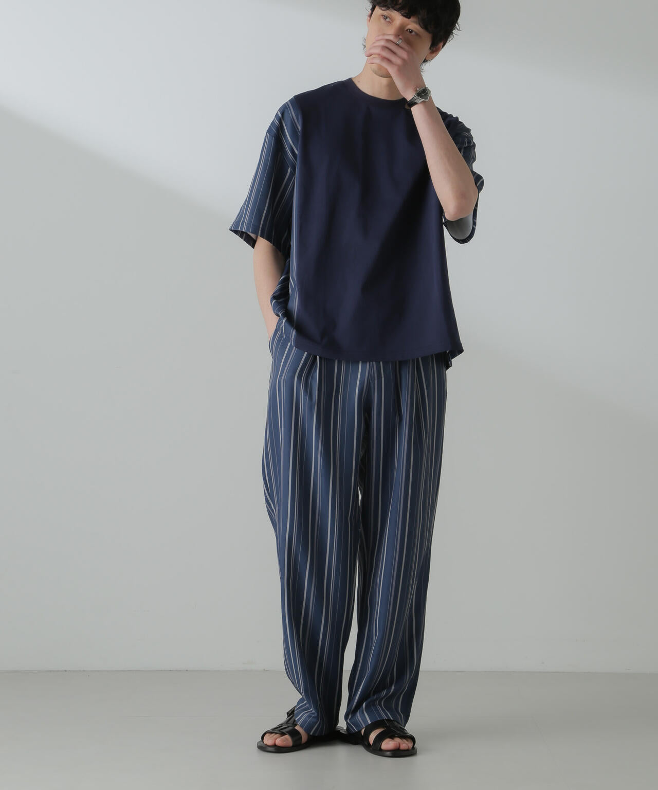 パターンイージーワイドパンツ(セットアップ可) 6724127218