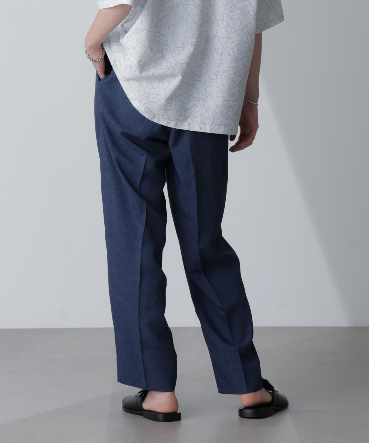 テックリネンリラックスタックテーパードパンツ(セットアップ可) 6724127223