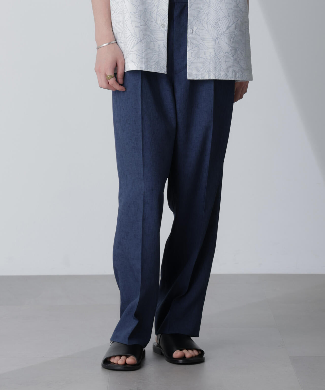 テックリネンリラックスタックテーパードパンツ(セットアップ可) 6724127223