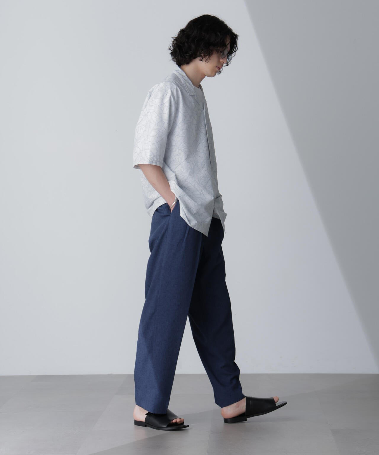 テックリネンリラックスタックテーパードパンツ(セットアップ可) 6724127223