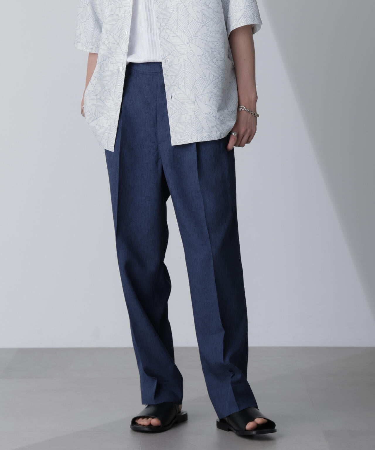 テックリネンリラックスタックテーパードパンツ(セットアップ可) 6724127223