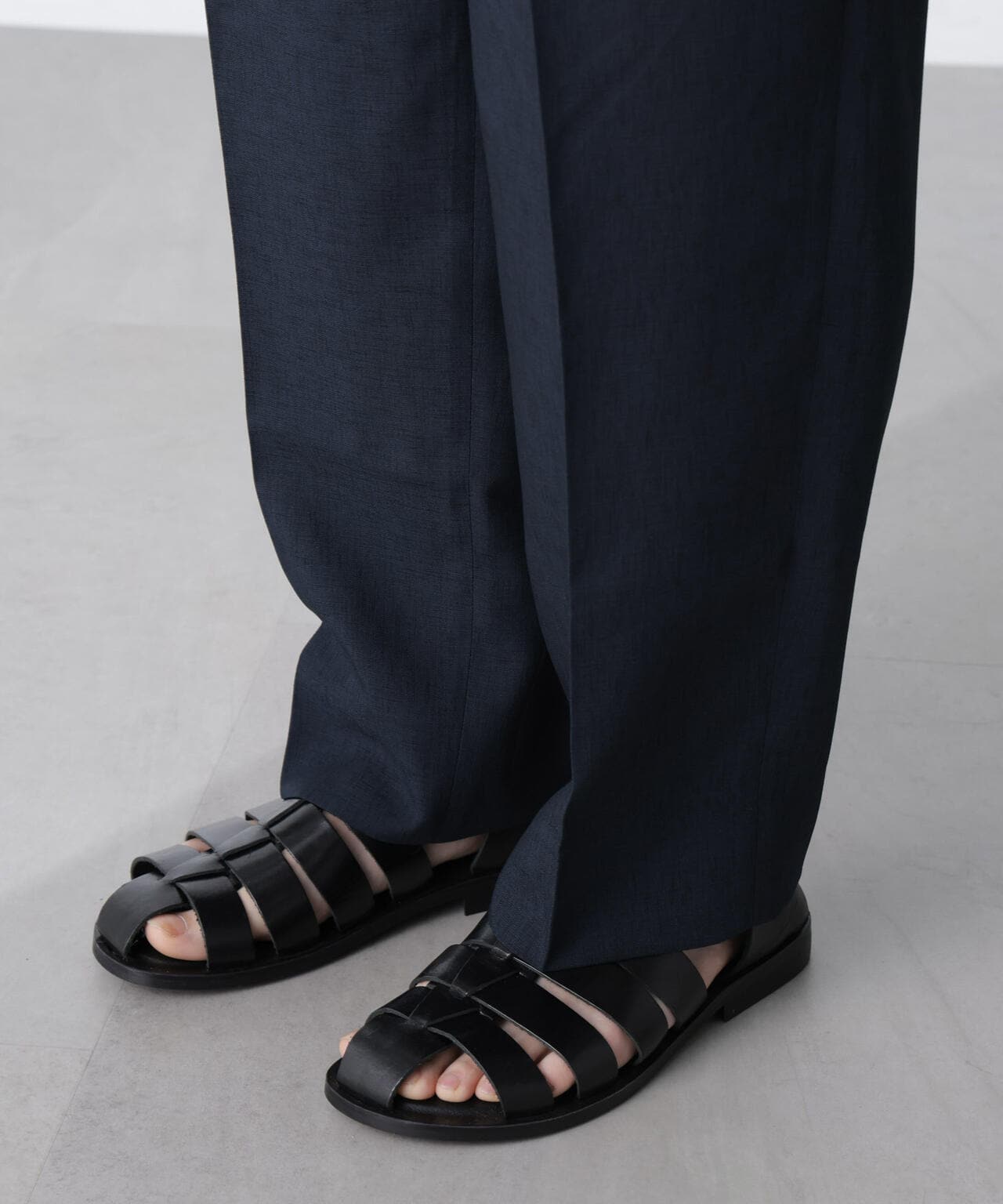 テックリネンリラックスタックテーパードパンツ(セットアップ可) 6724127223