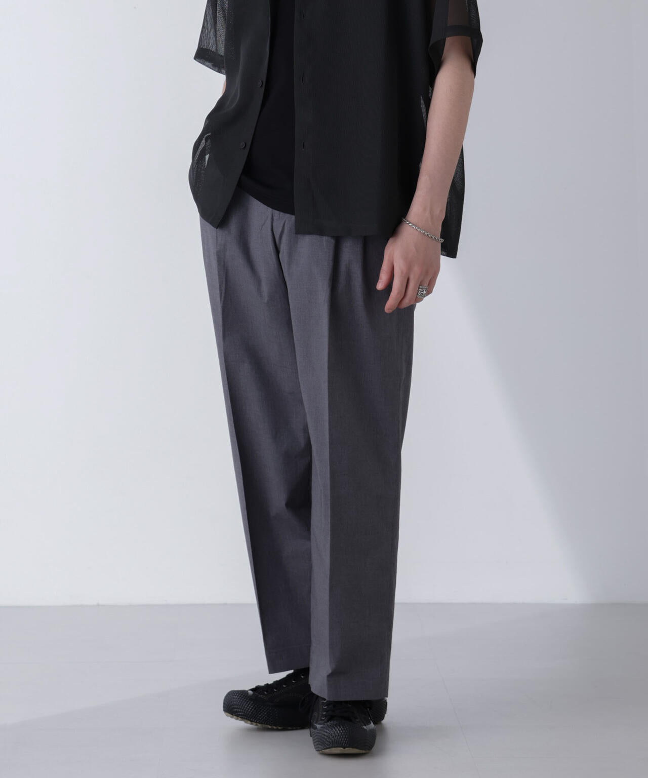 TCクールマックス ツータックスラックス ワイドシルエット 6724127225