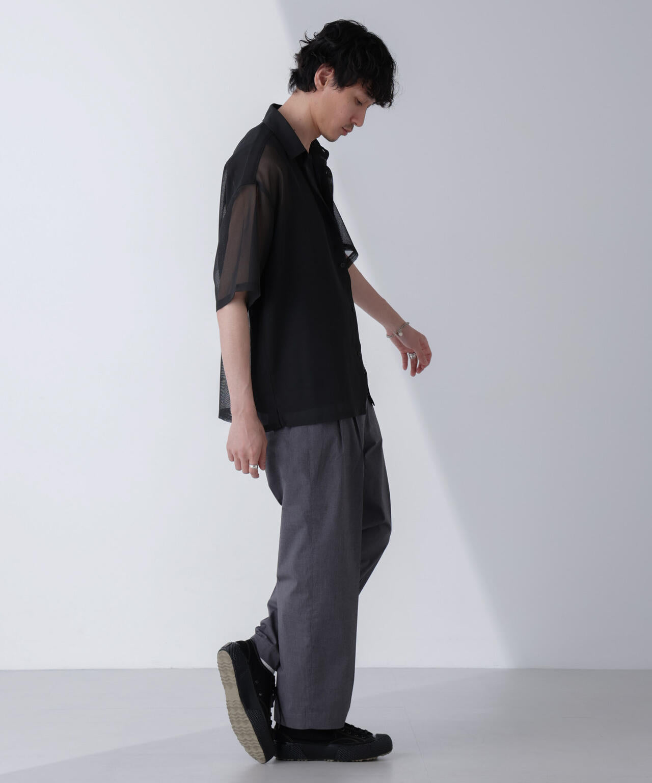 TCクールマックス ツータックスラックス ワイドシルエット 6724127225