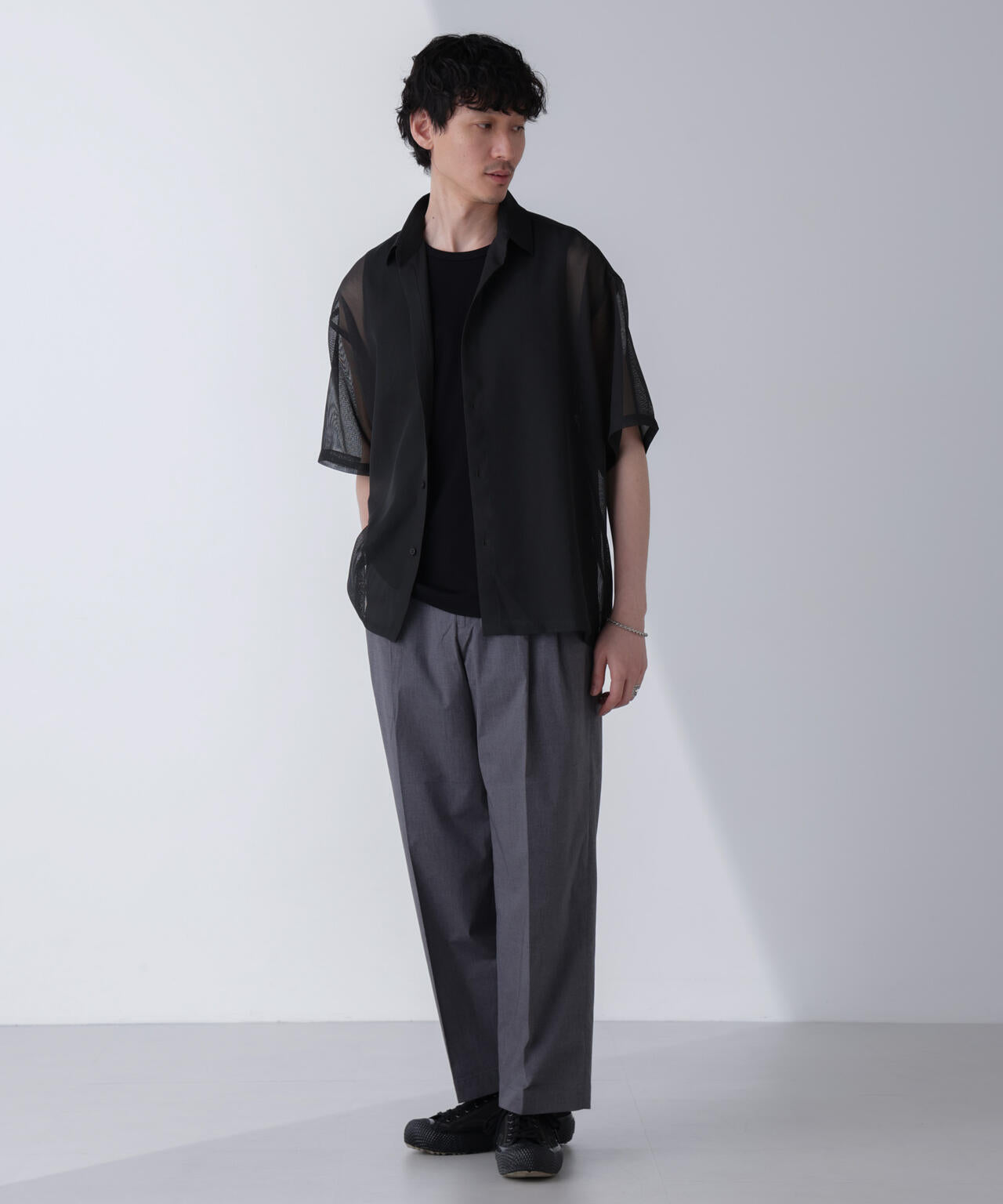 TCクールマックス ツータックスラックス ワイドシルエット 6724127225