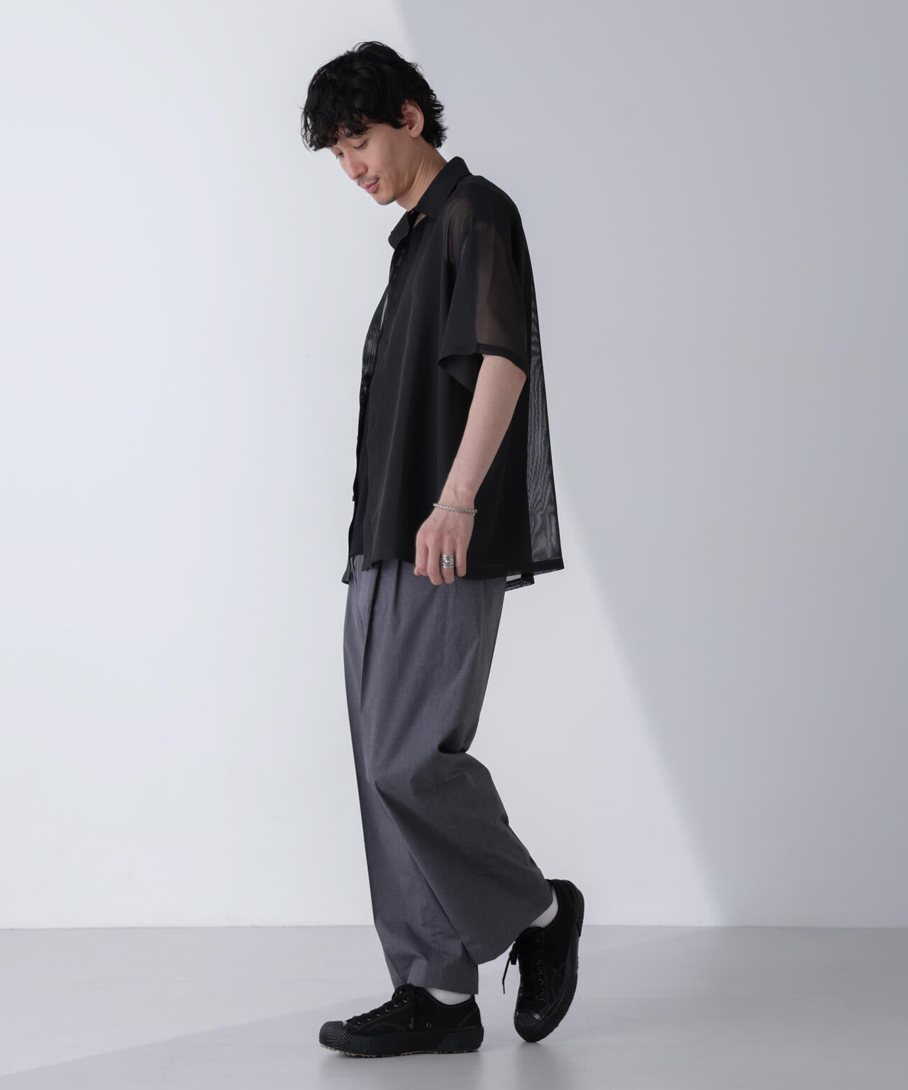 TCクールマックス ツータックスラックス ワイドシルエット 6724127225