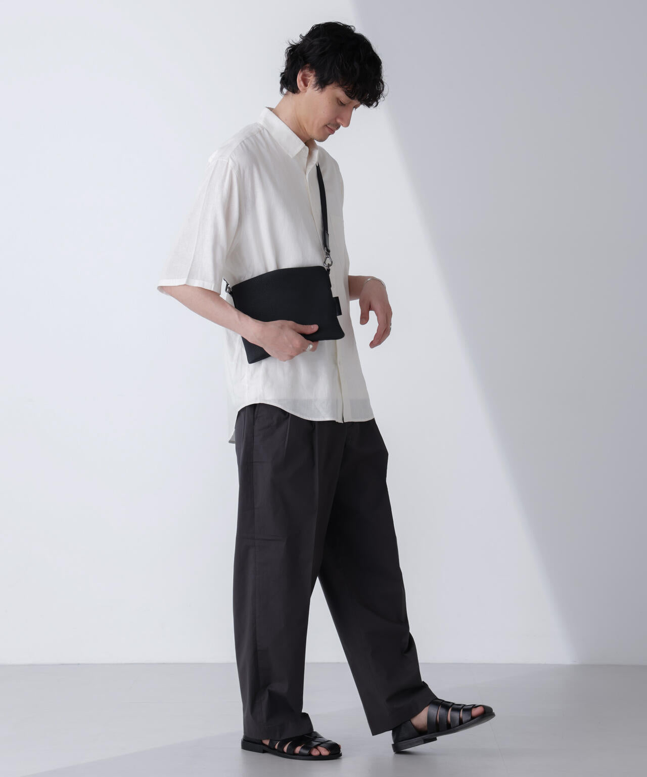 TCクールマックス ツータックスラックス ワイドシルエット 6724127225