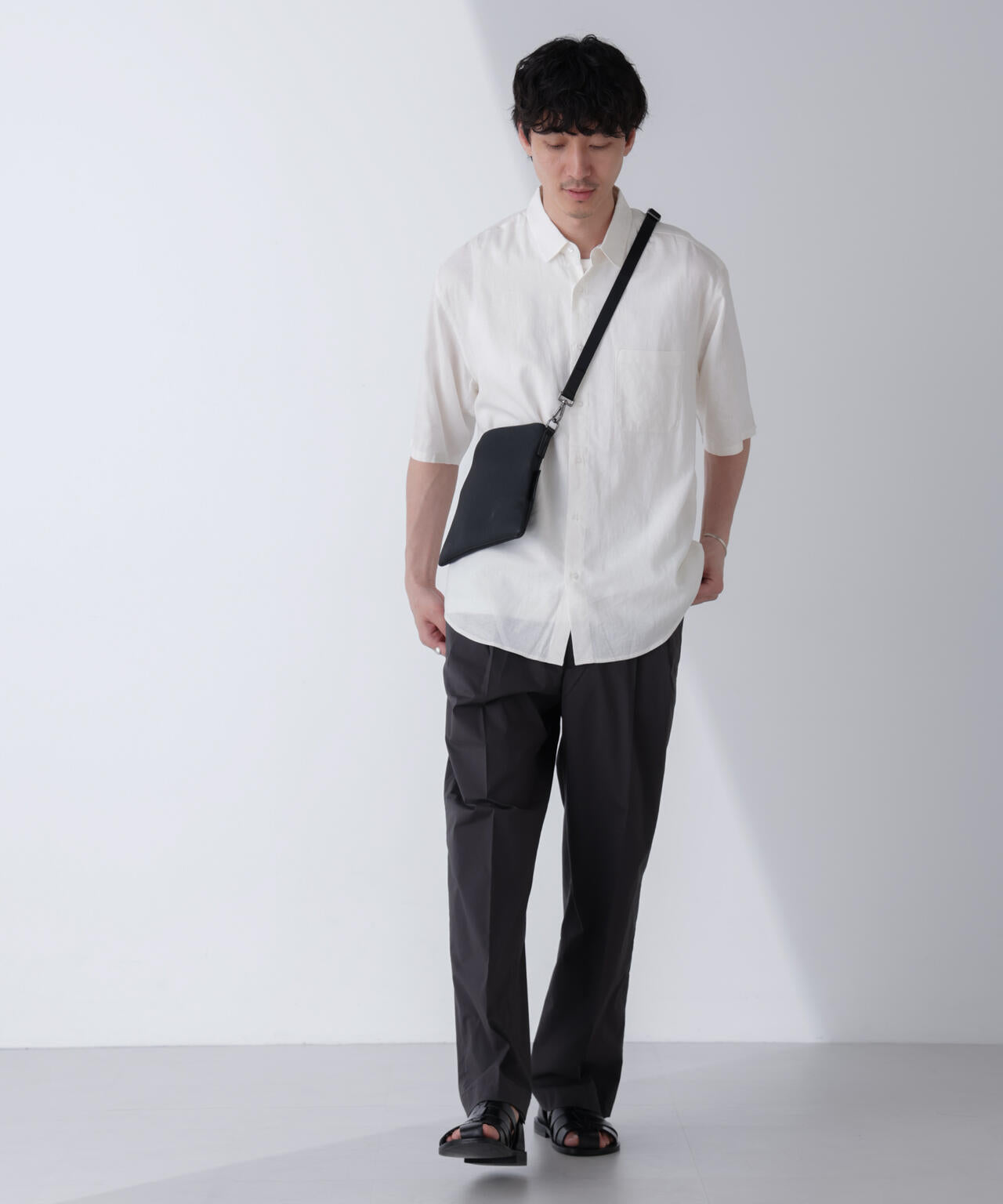 TCクールマックス ツータックスラックス ワイドシルエット 6724127225