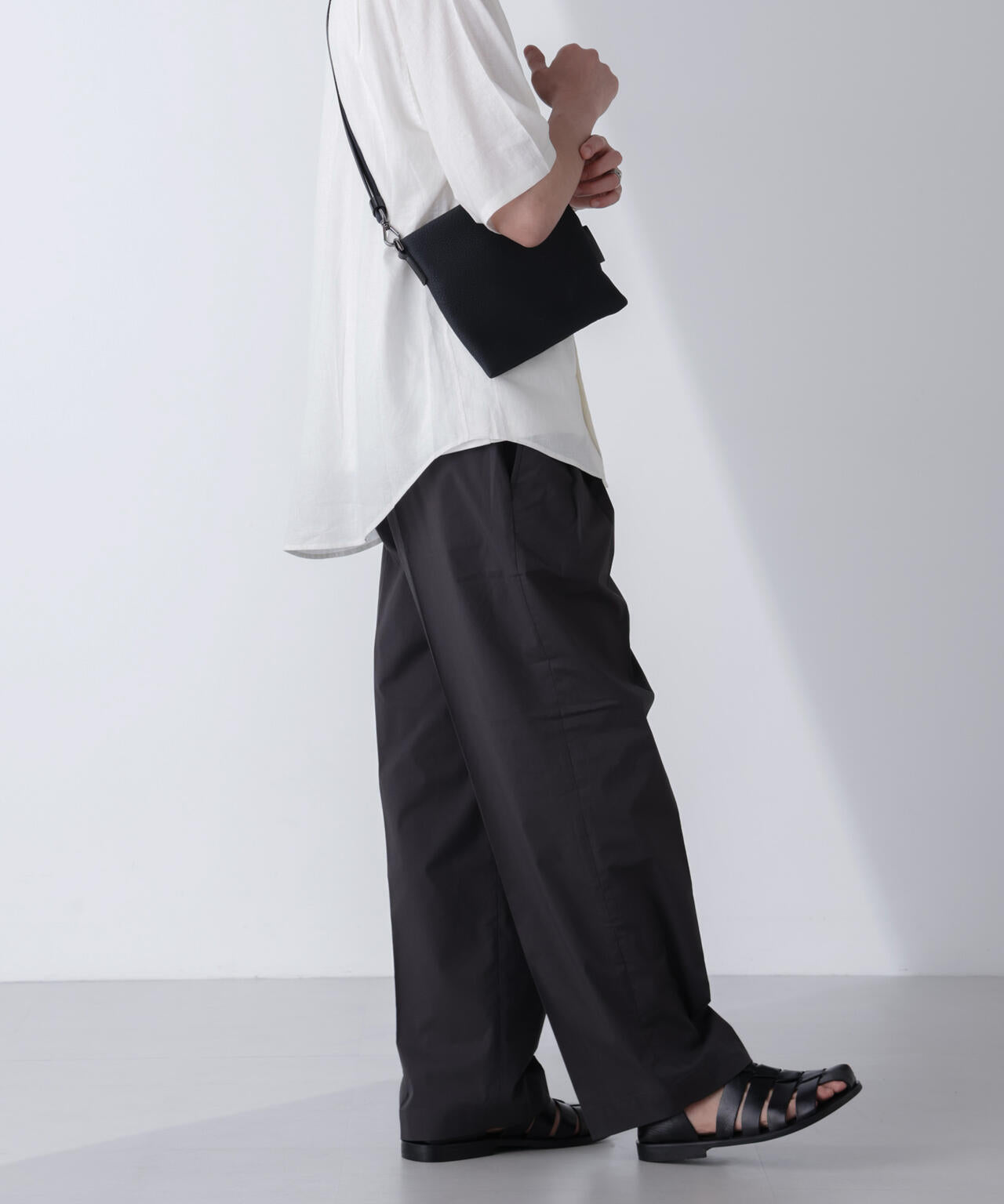 TCクールマックス ツータックスラックス ワイドシルエット 6724127225