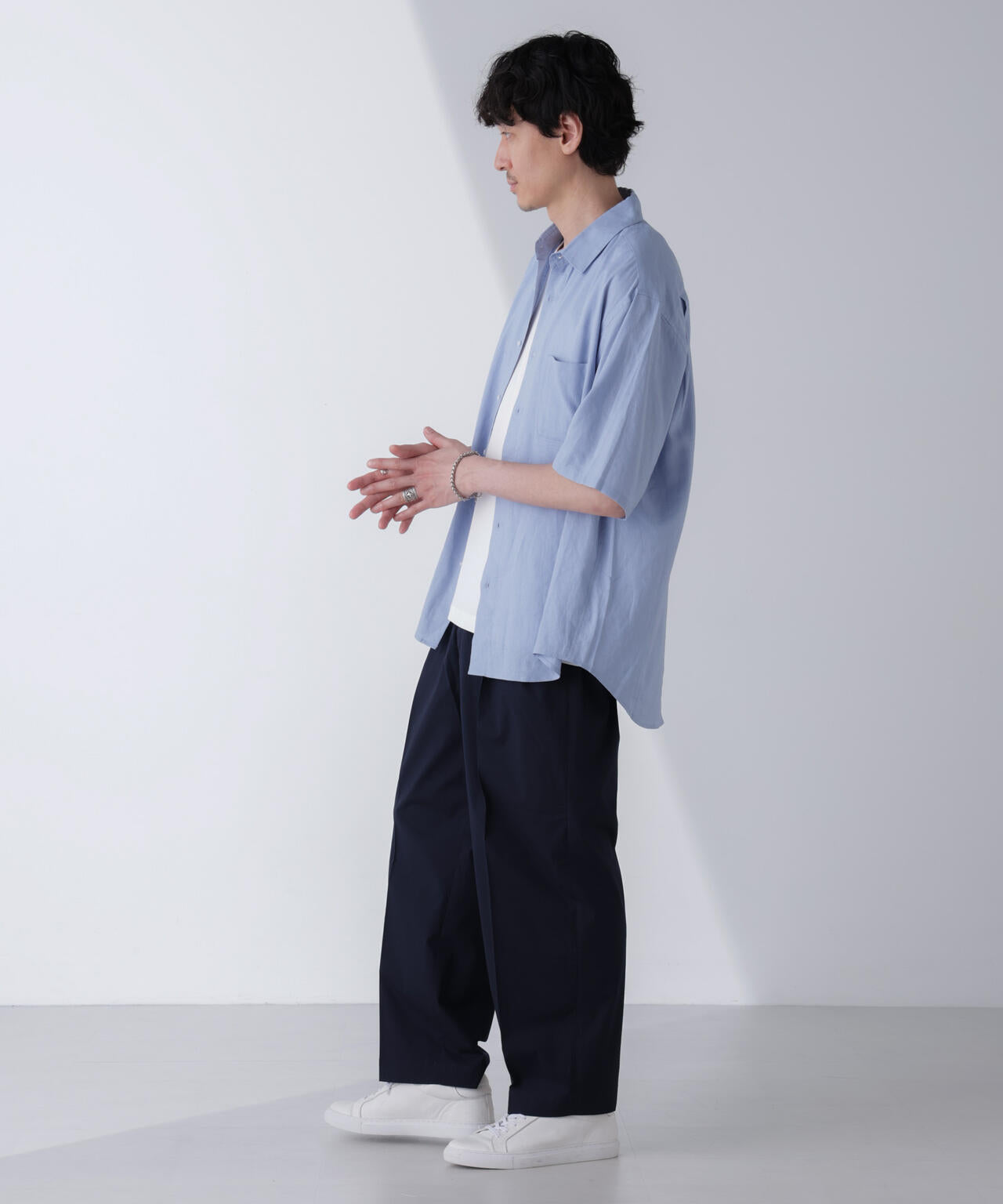 TCクールマックス ツータックスラックス ワイドシルエット 6724127225