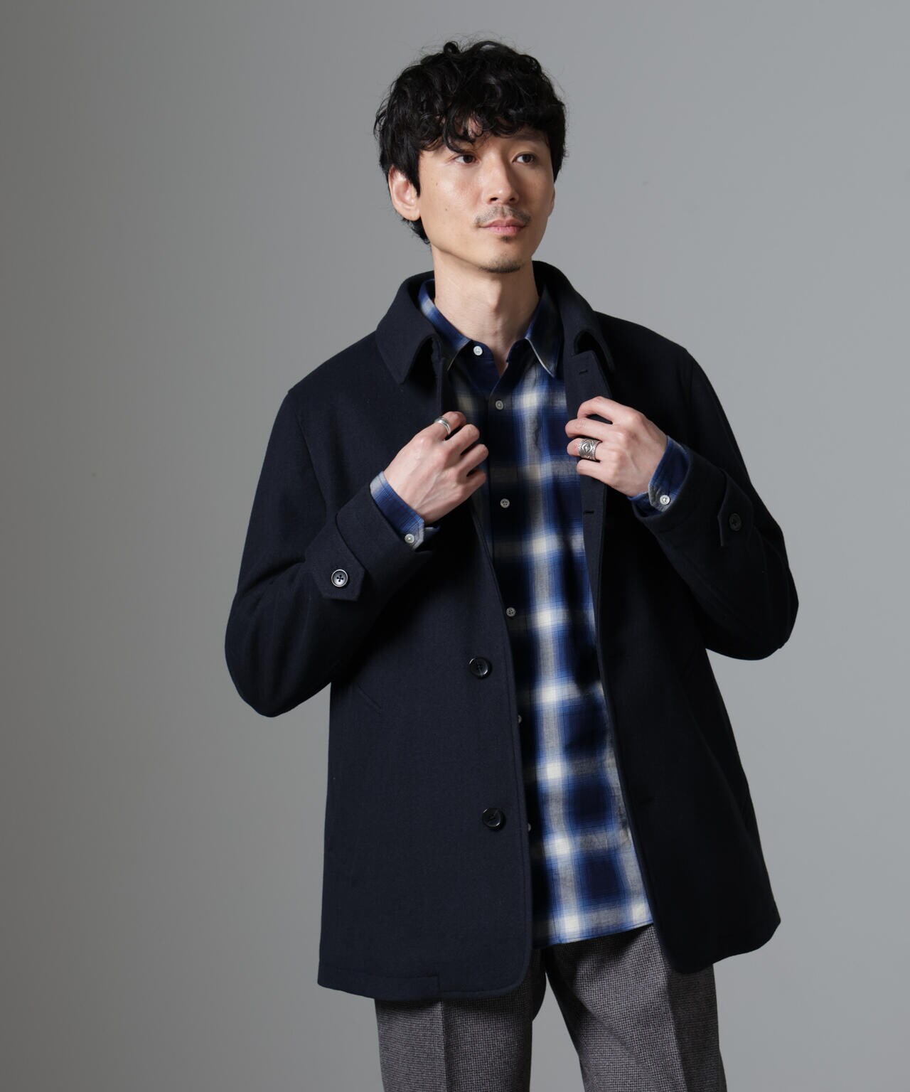 テックメルトンシングルコート 6724211202