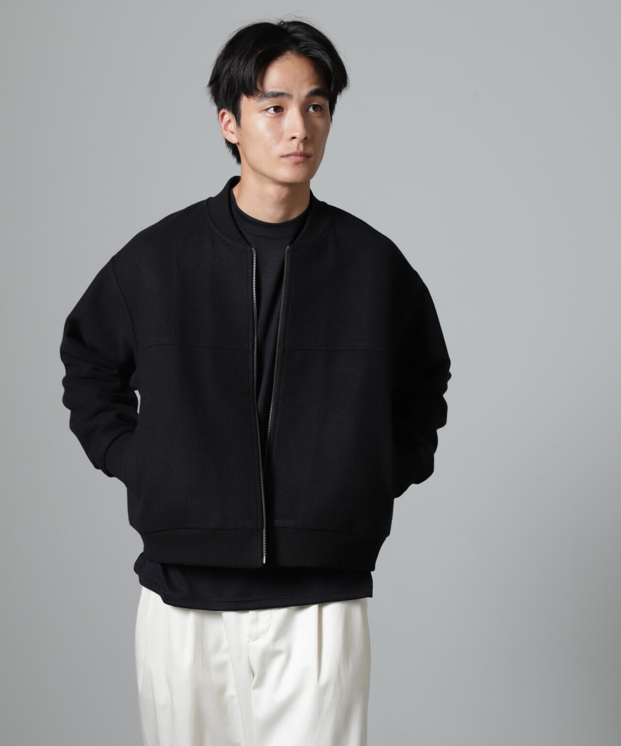 合繊メルトンボンバージャケット 6724212213