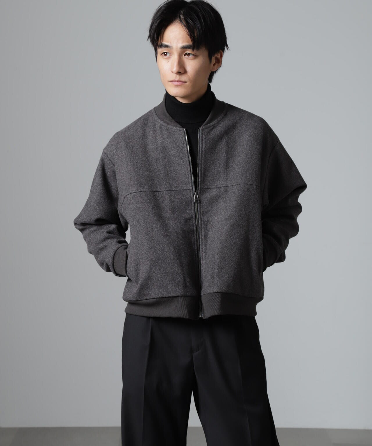 合繊メルトンボンバージャケット 6724212213