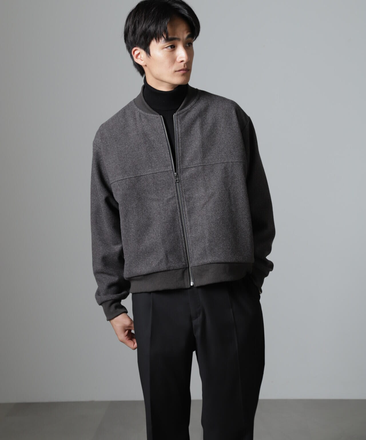 合繊メルトンボンバージャケット 6724212213