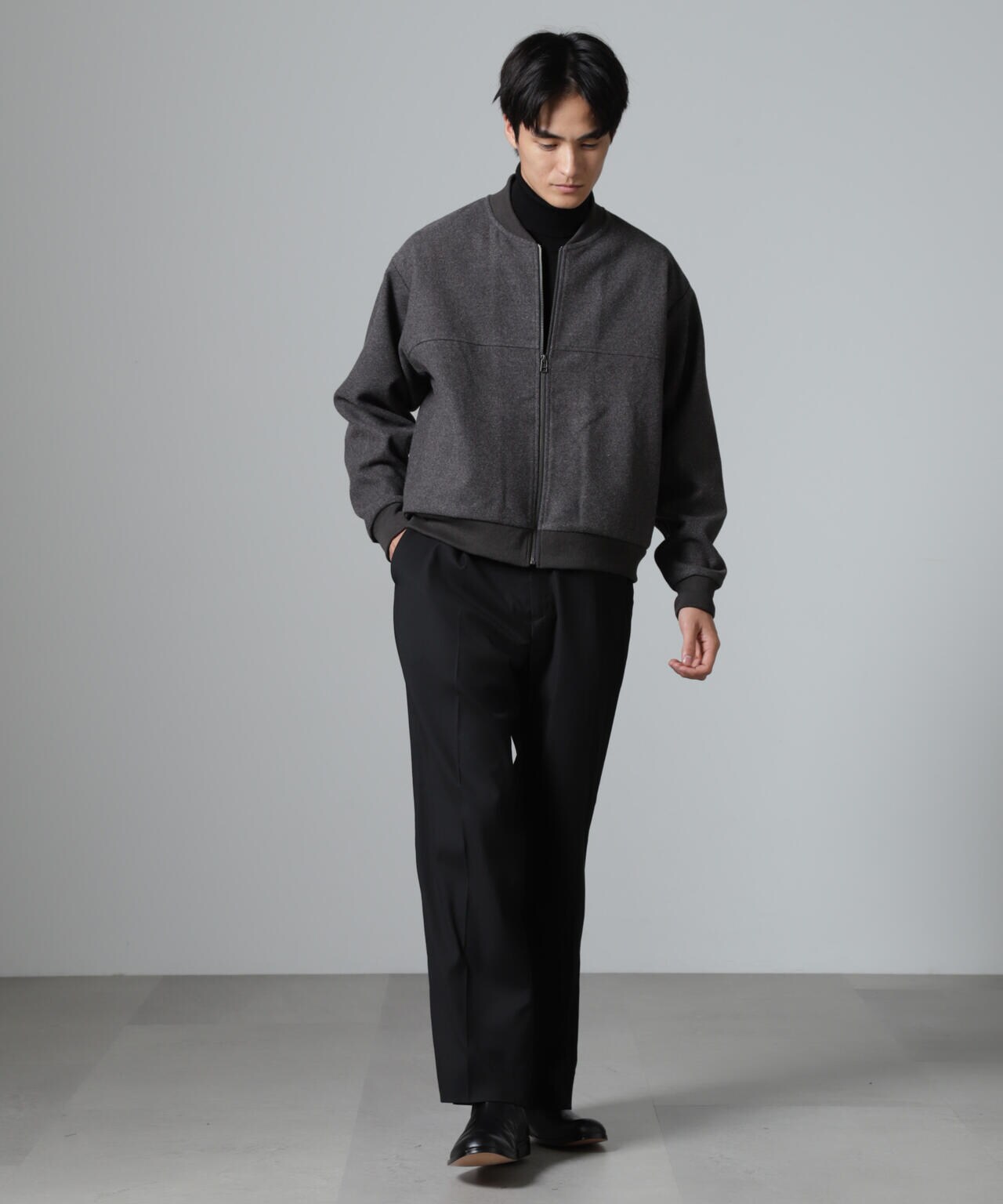 合繊メルトンボンバージャケット 6724212213