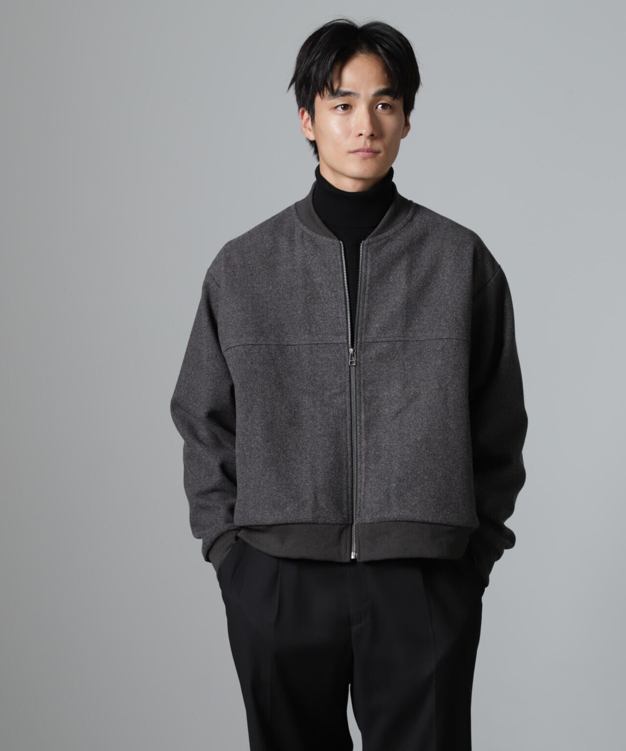 合繊メルトンボンバージャケット 6724212213