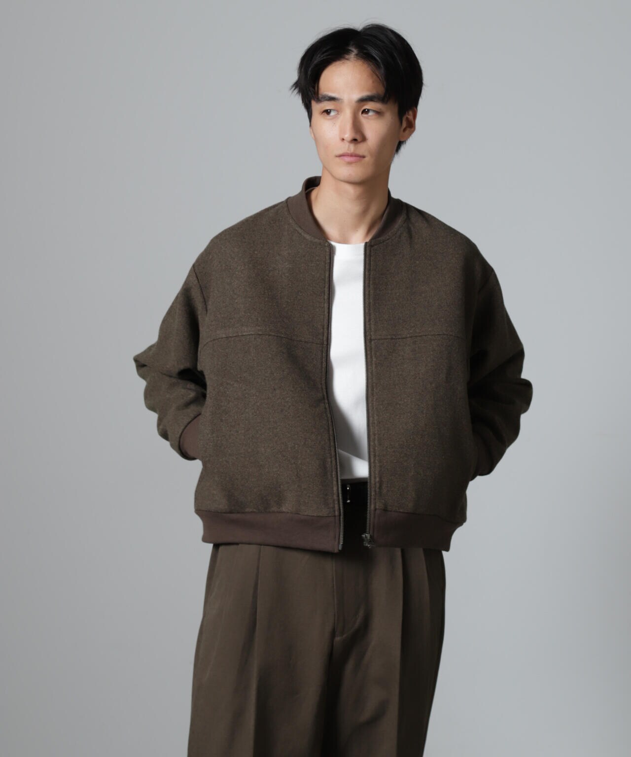 合繊メルトンボンバージャケット 6724212213