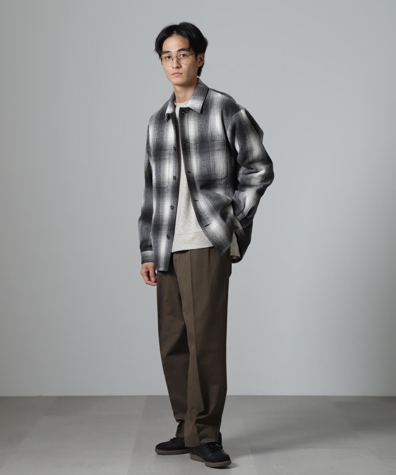 テックメルトン CPOパターンチェックシャツブルゾン 6724212214