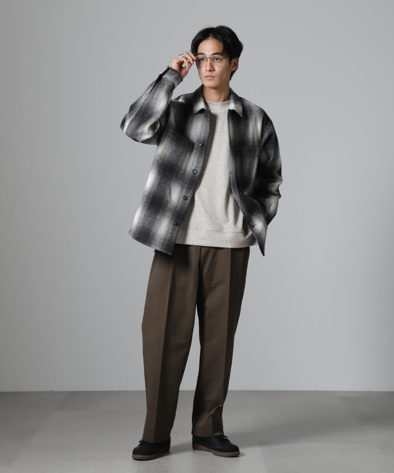 テックメルトン CPOパターンチェックシャツブルゾン 6724212214