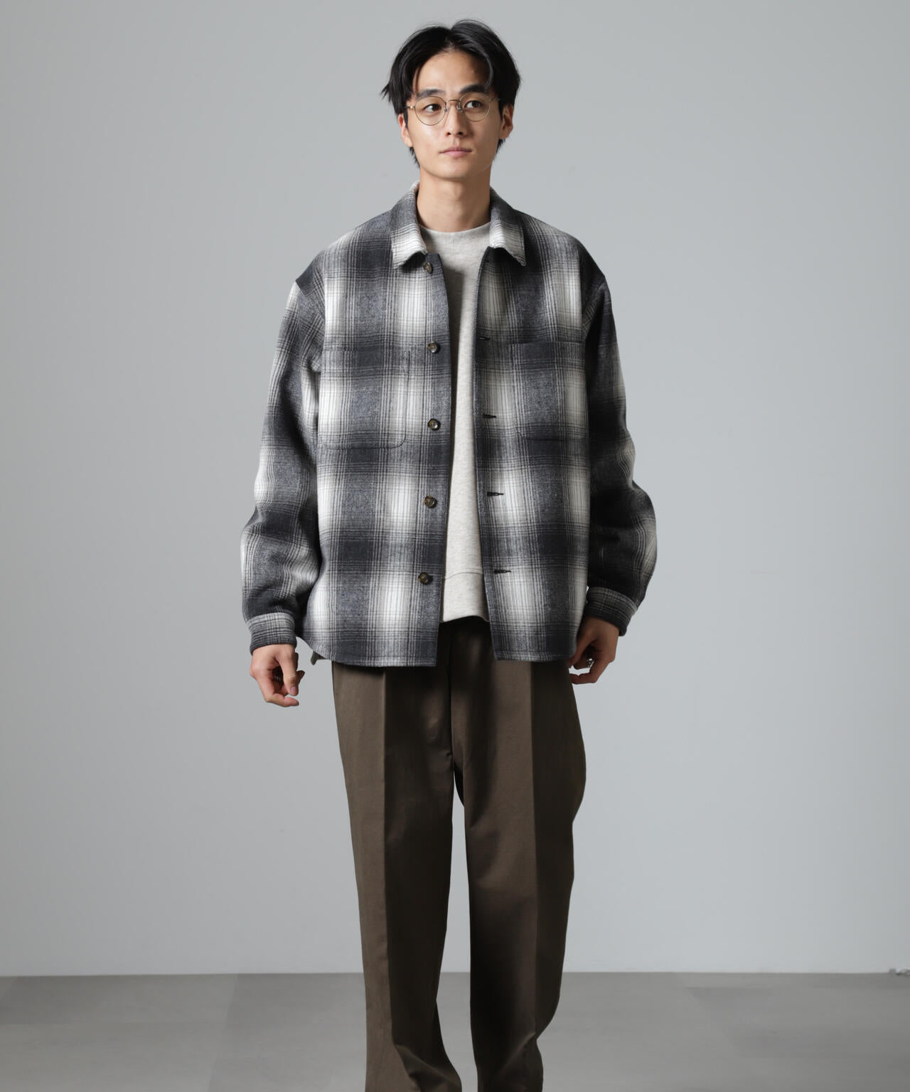 テックメルトン CPOパターンチェックシャツブルゾン 6724212214