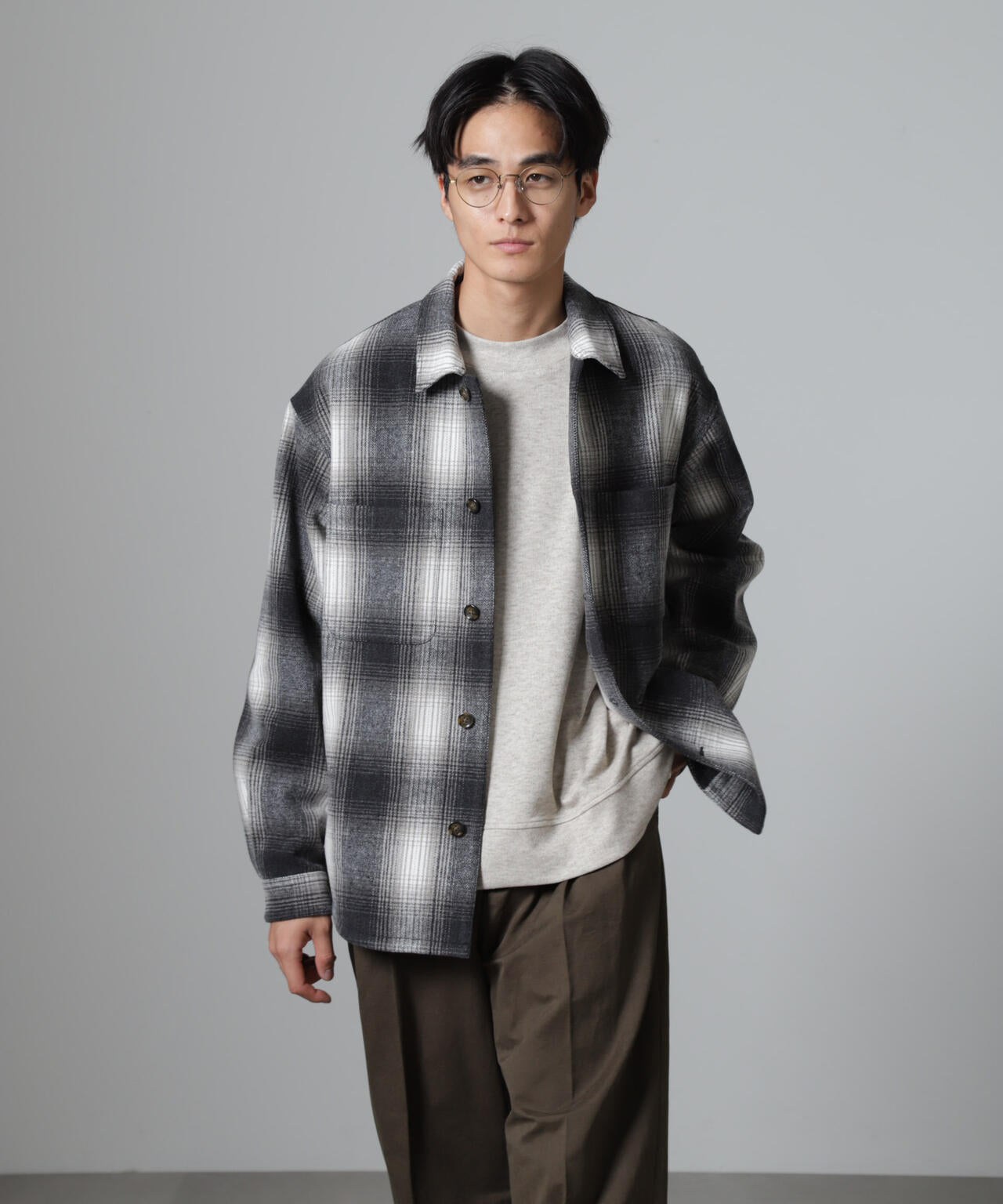 テックメルトン CPOパターンチェックシャツブルゾン 6724212214