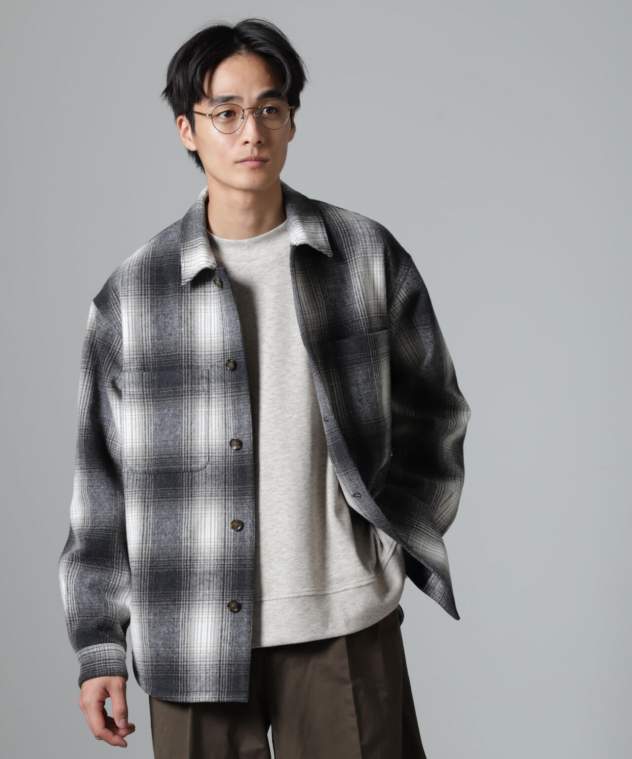 テックメルトン CPOパターンチェックシャツブルゾン 6724212214