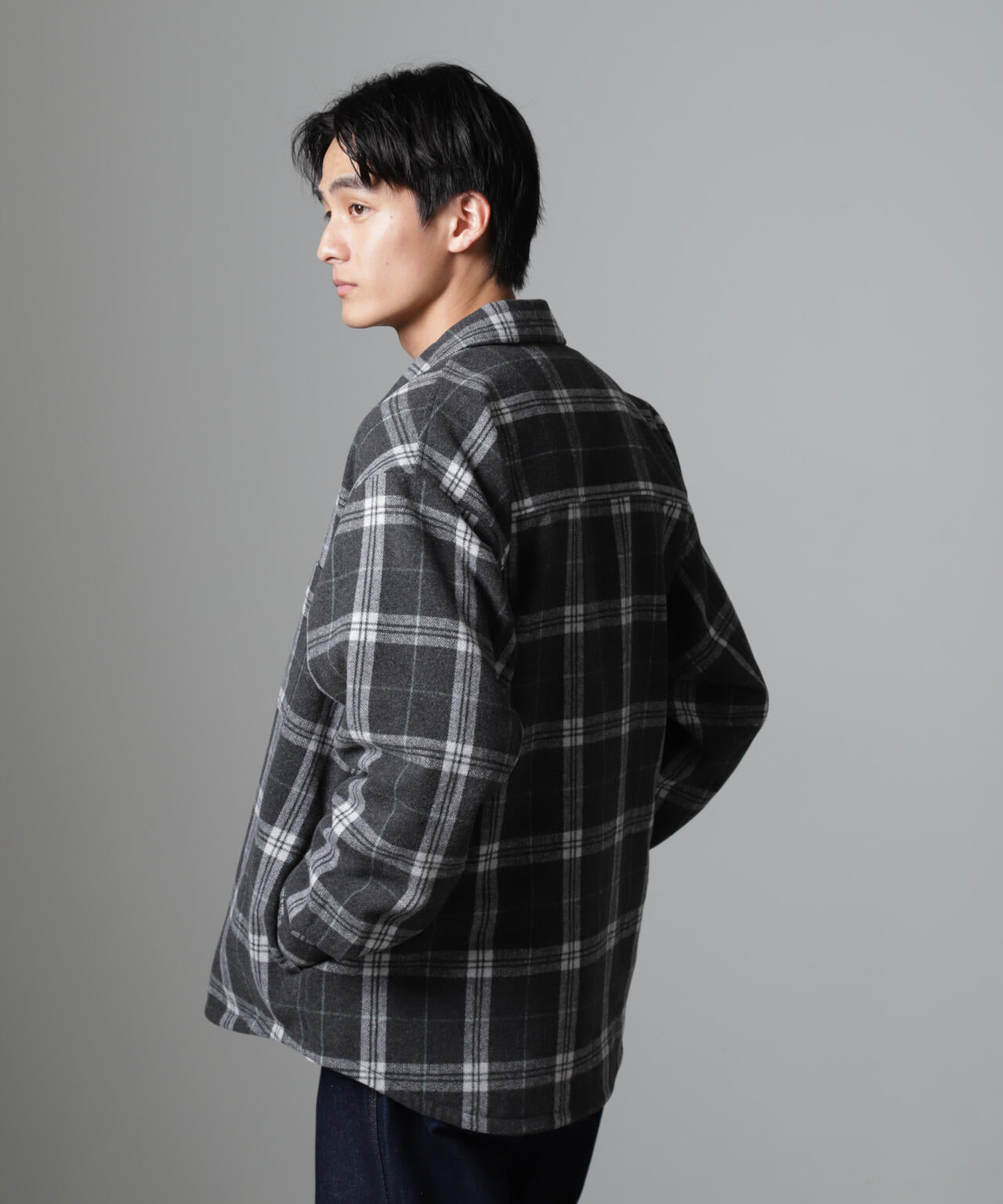 テックメルトン CPOパターンチェックシャツブルゾン 6724212214