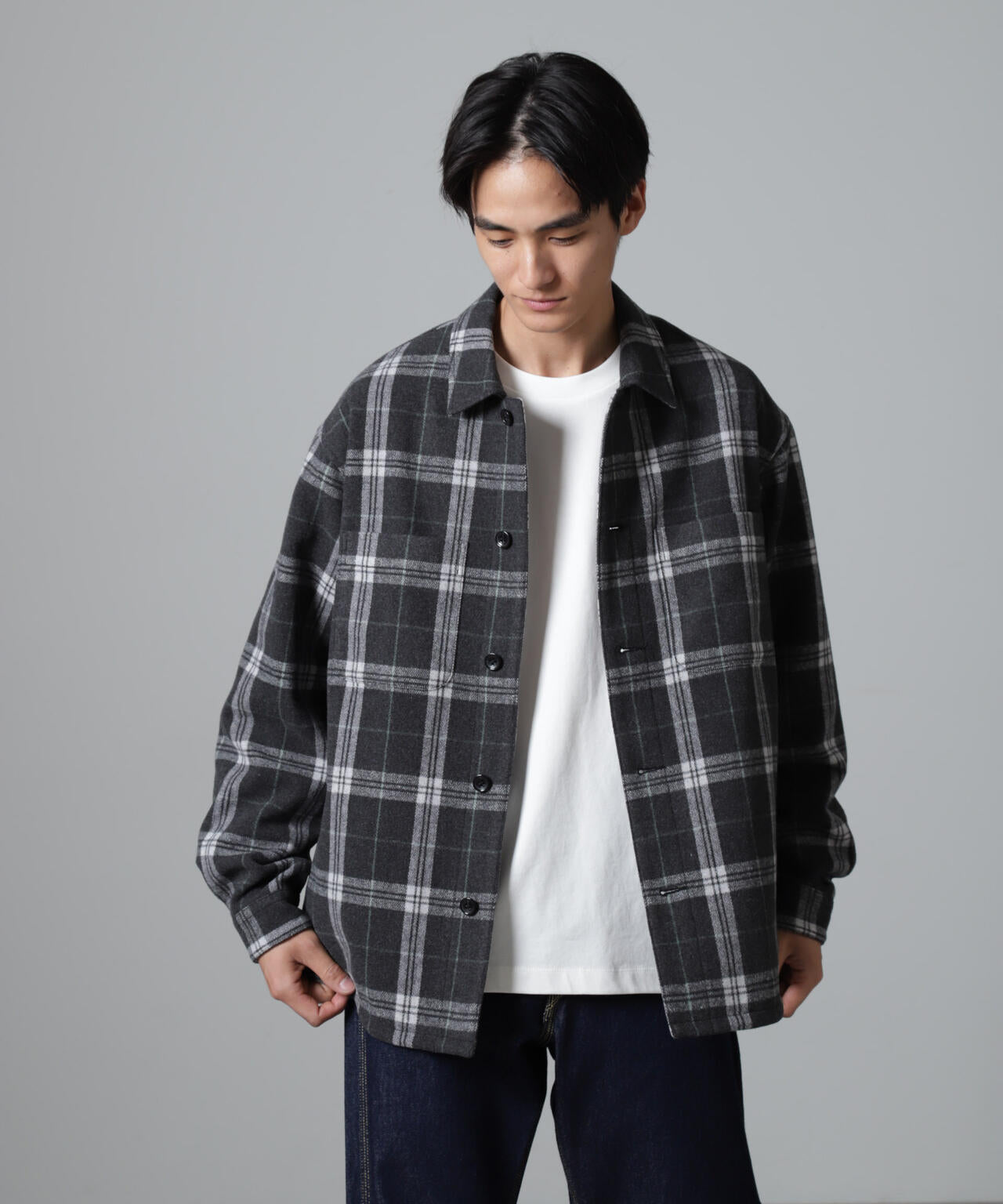 テックメルトン CPOパターンチェックシャツブルゾン 6724212214