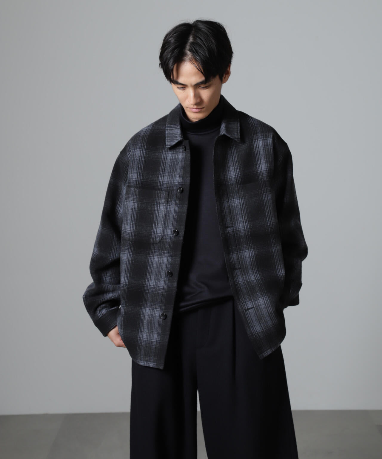 テックメルトン CPOパターンチェックシャツブルゾン 6724212214