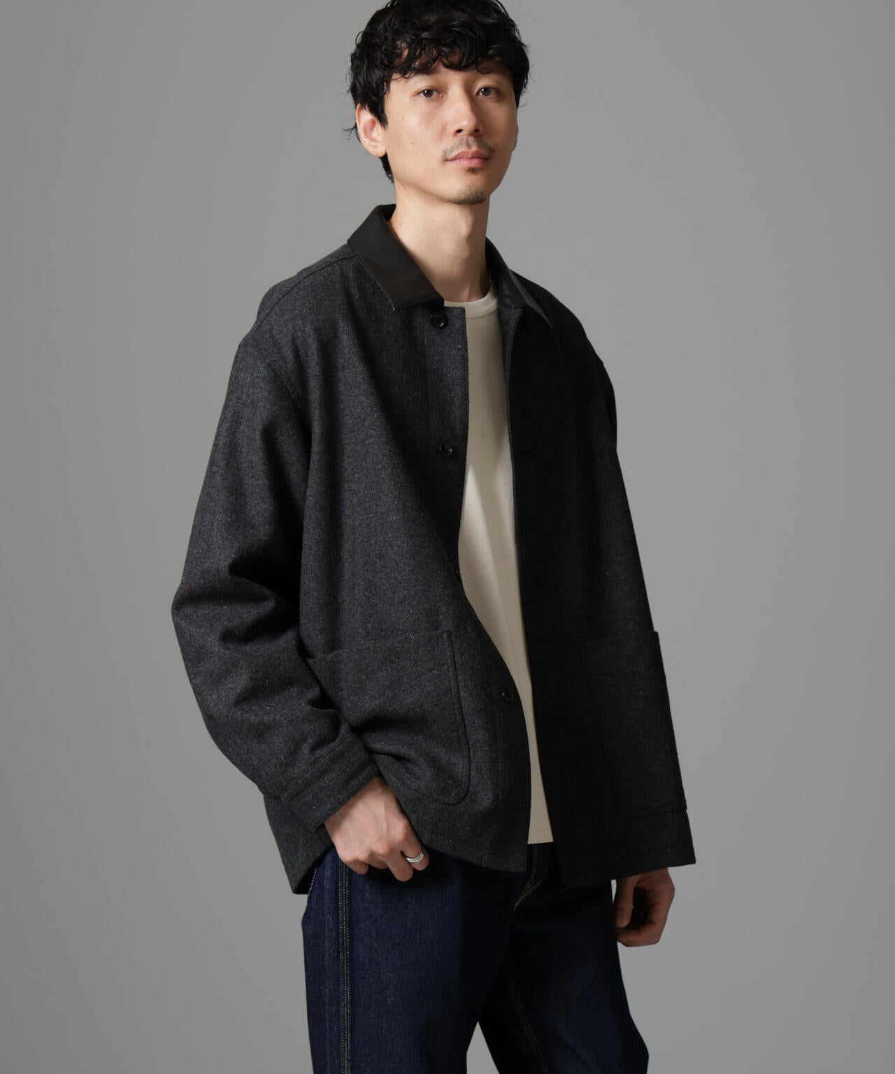 ツイードライクカバージャケット 6724212216