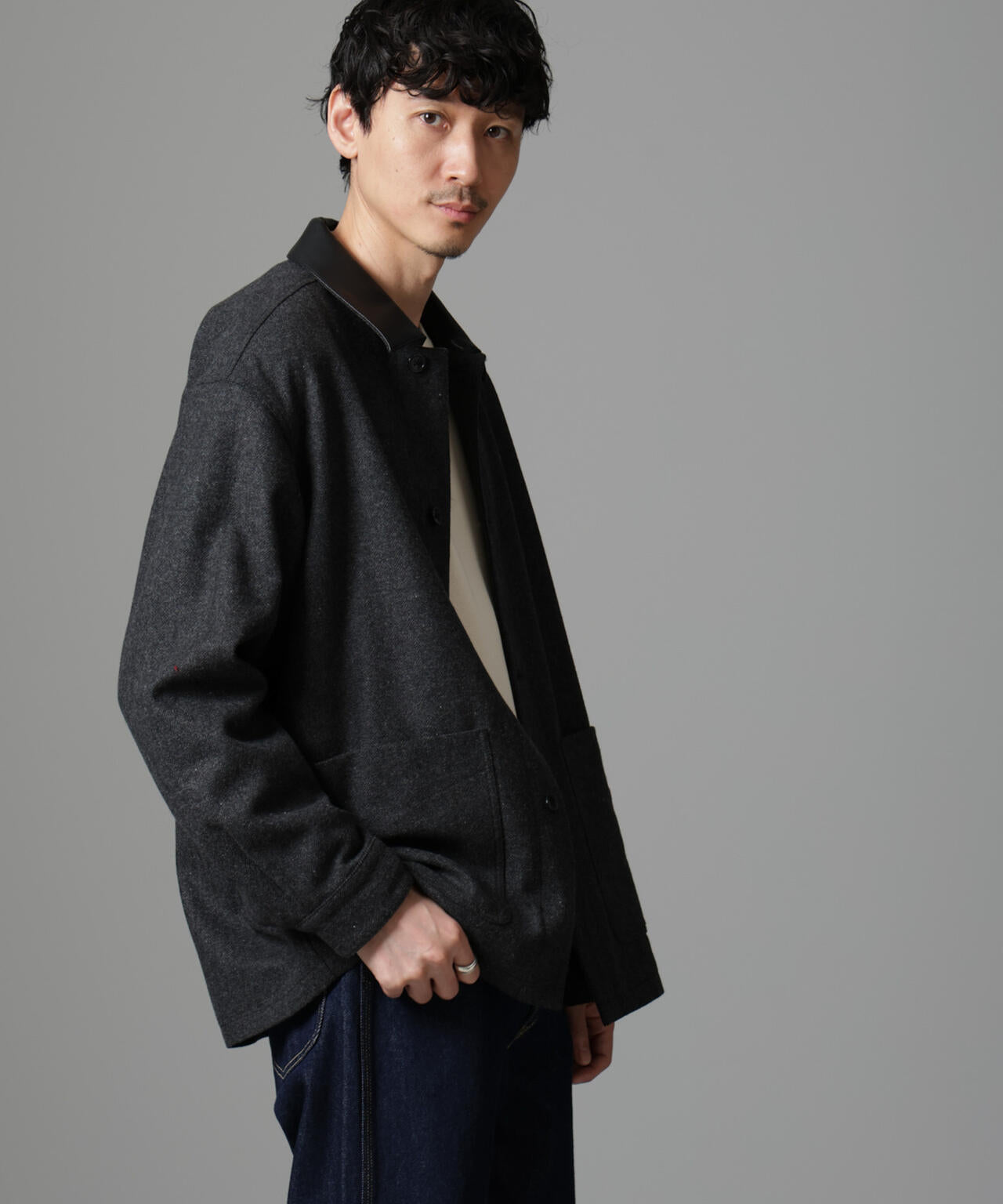 ツイードライクカバージャケット 6724212216