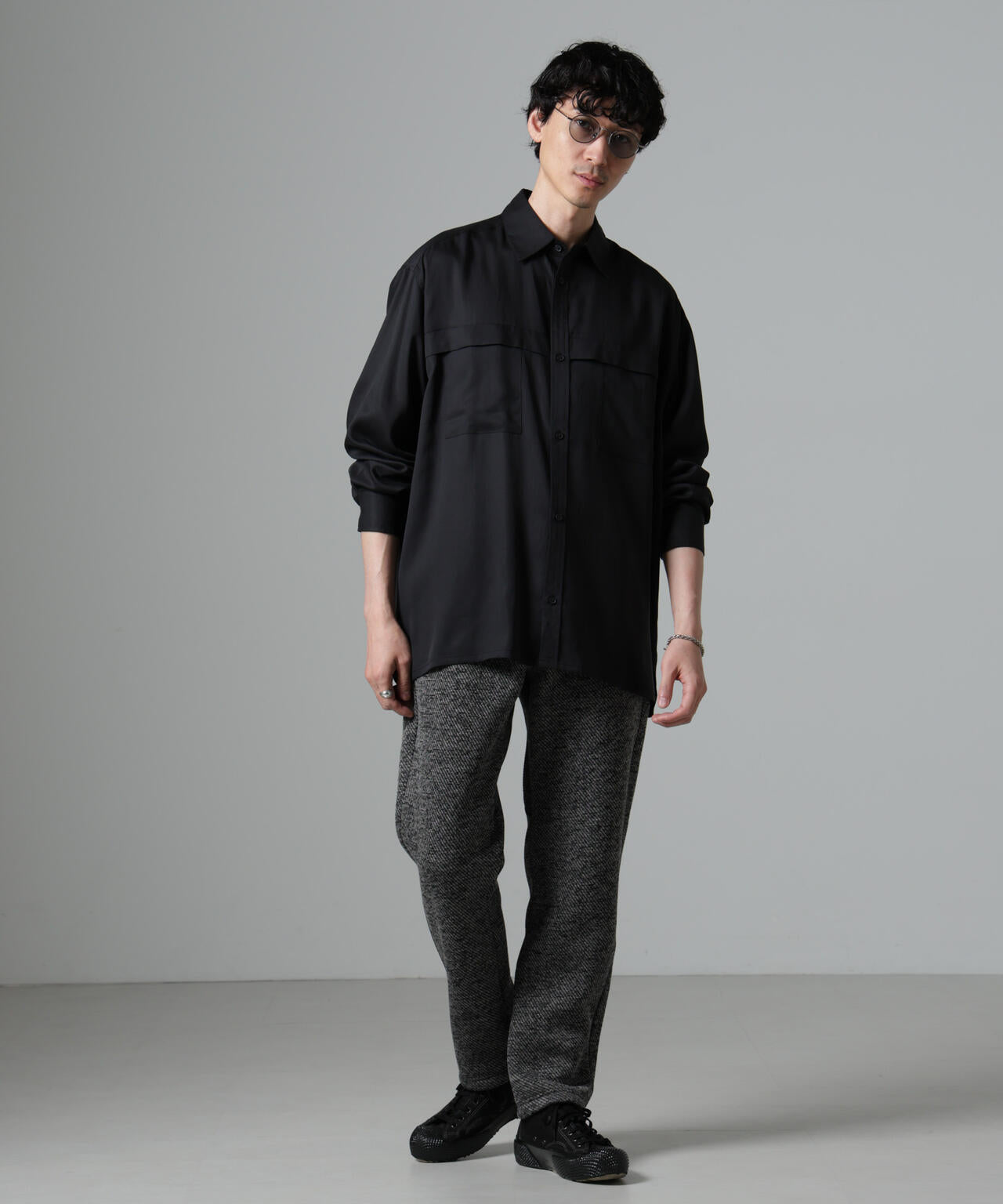 WEB限定/テンセルツイルポケットレギュラーカラーシャツ 6724220217