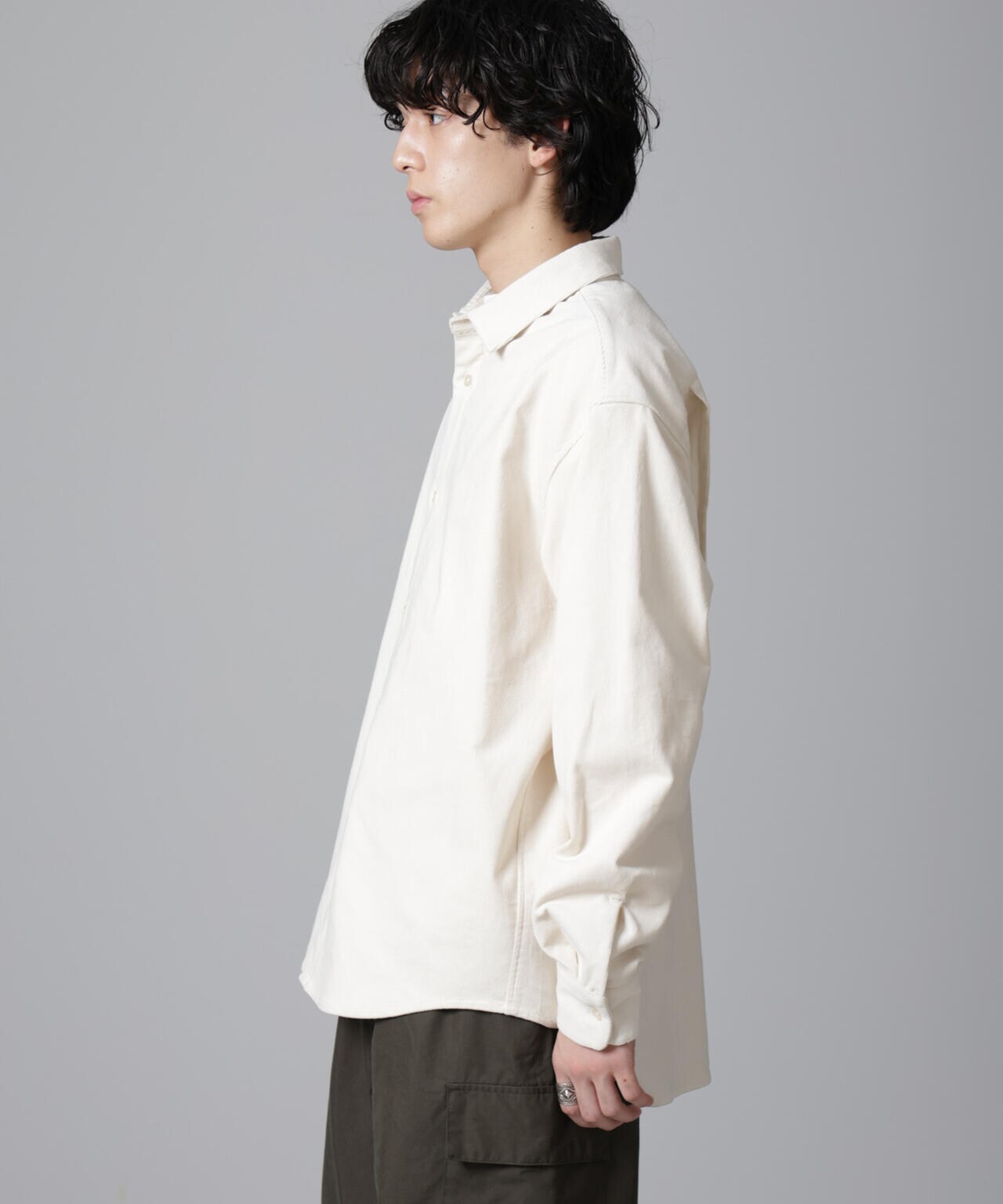 リラックスコーデュロイシャツ 6724220223