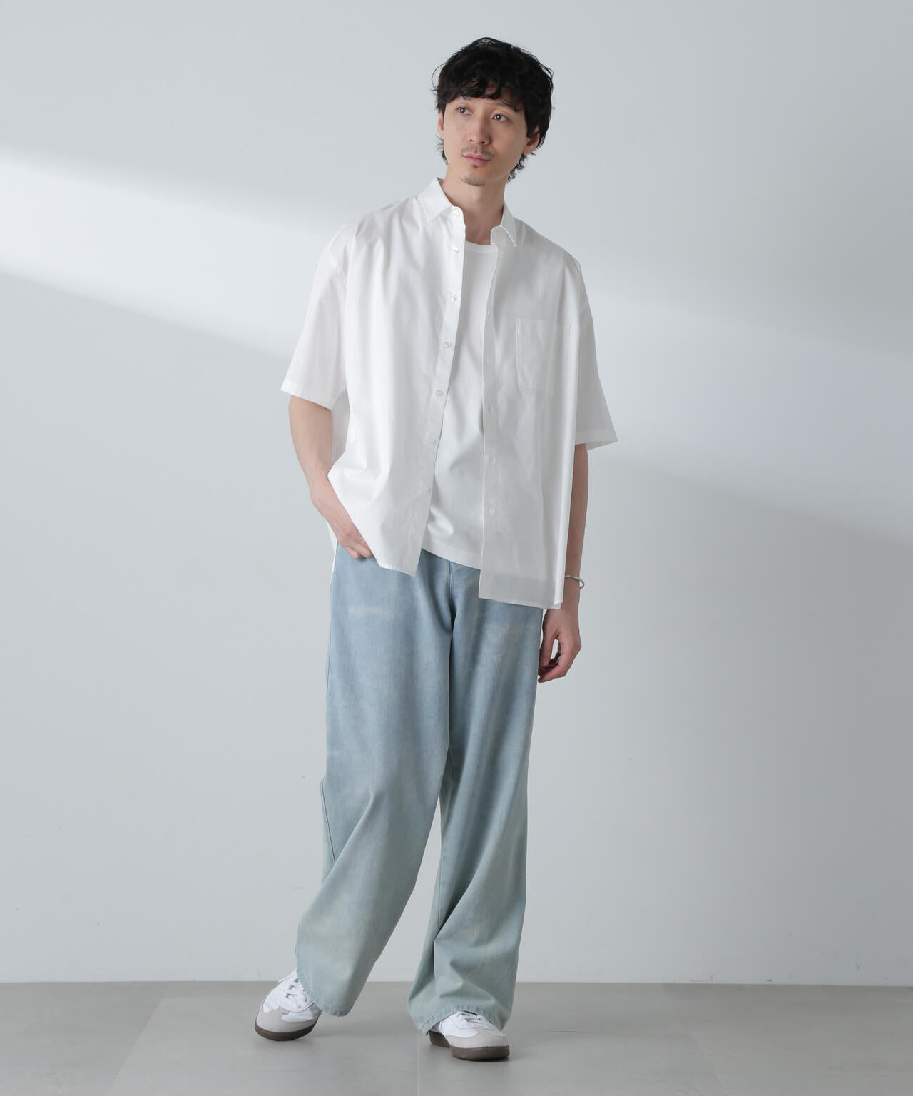 BIGシャンブレーシャツ 半袖 6724221215