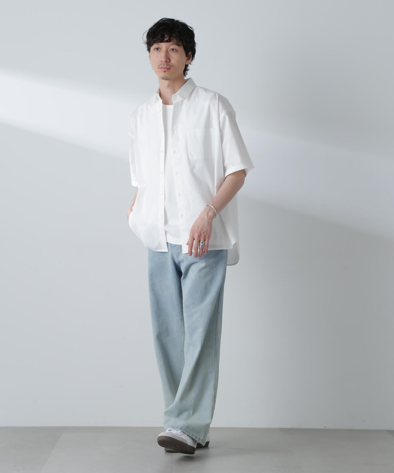 BIGシャンブレーシャツ 半袖 6724221215