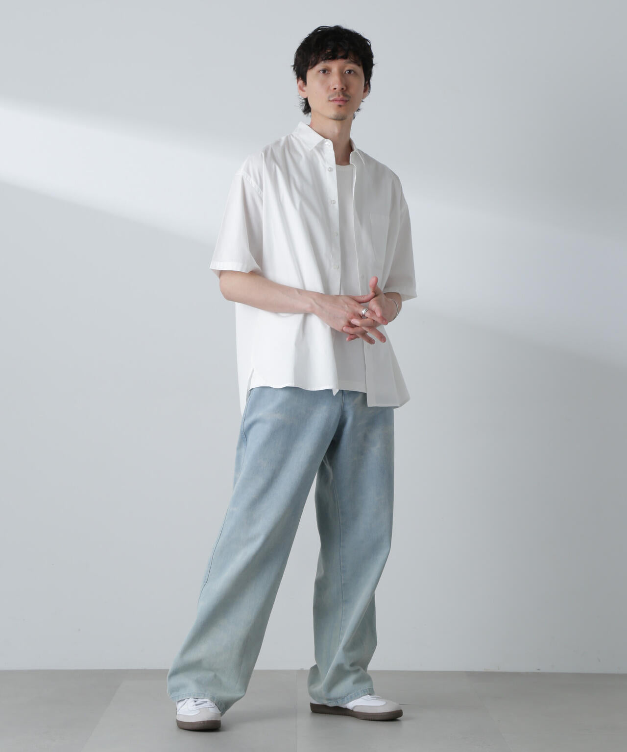 BIGシャンブレーシャツ 半袖 6724221215