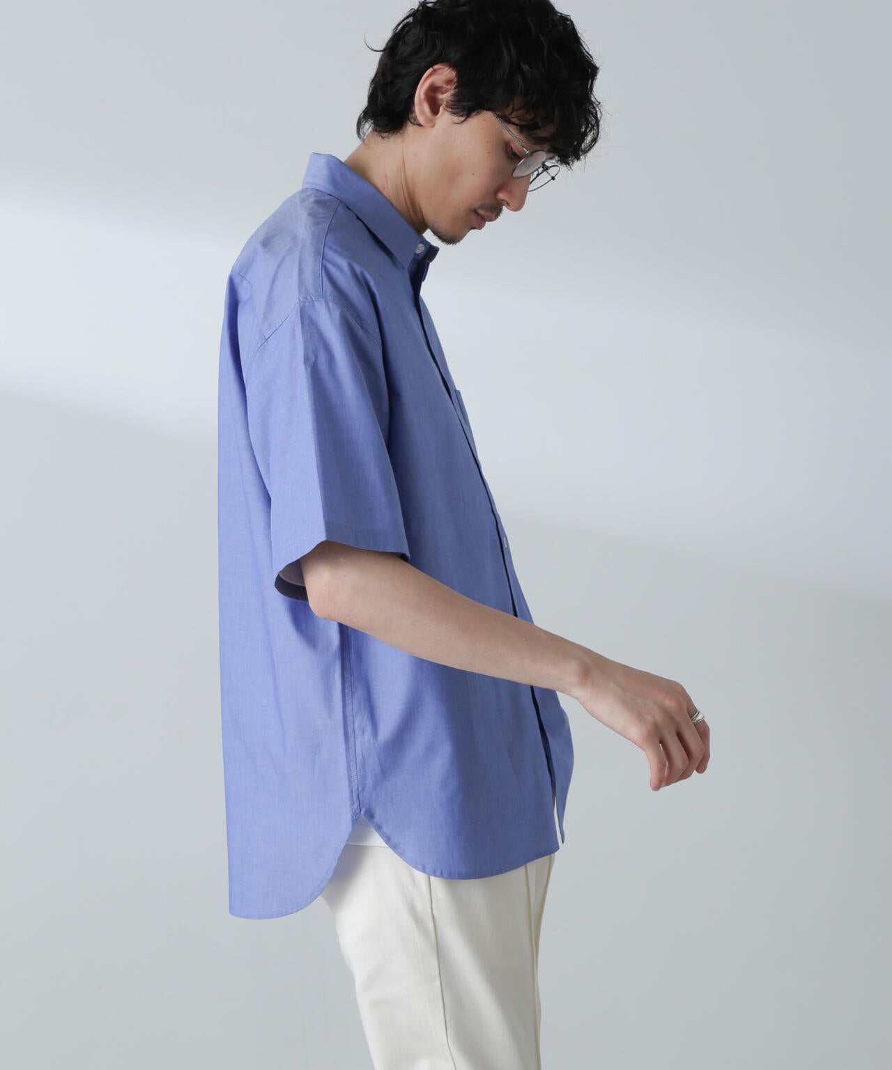 BIGシャンブレーシャツ 半袖 6724221215