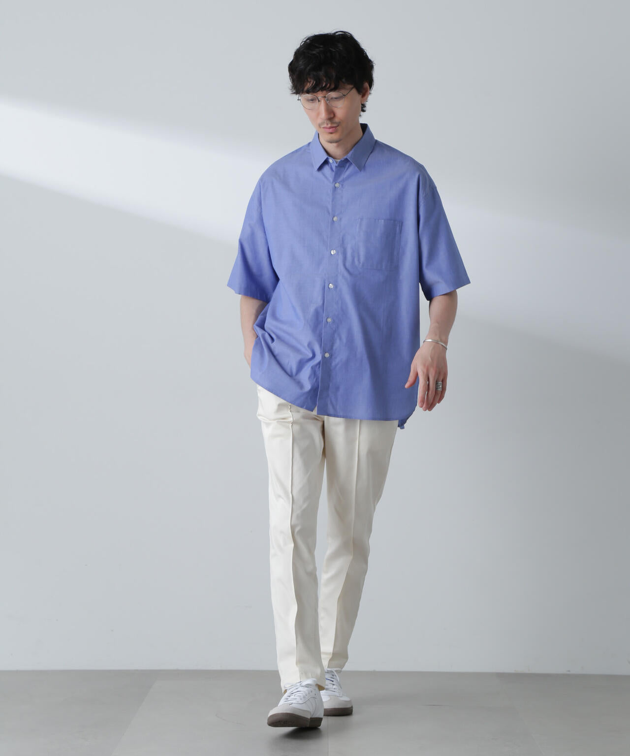 BIGシャンブレーシャツ 半袖 6724221215