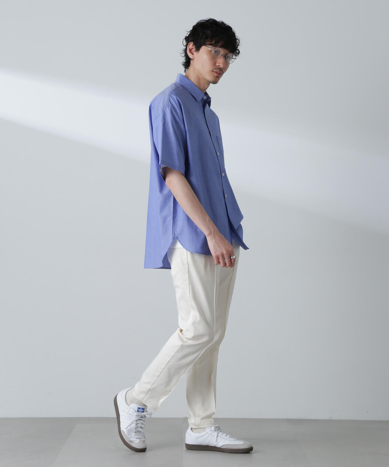 BIGシャンブレーシャツ 半袖 6724221215