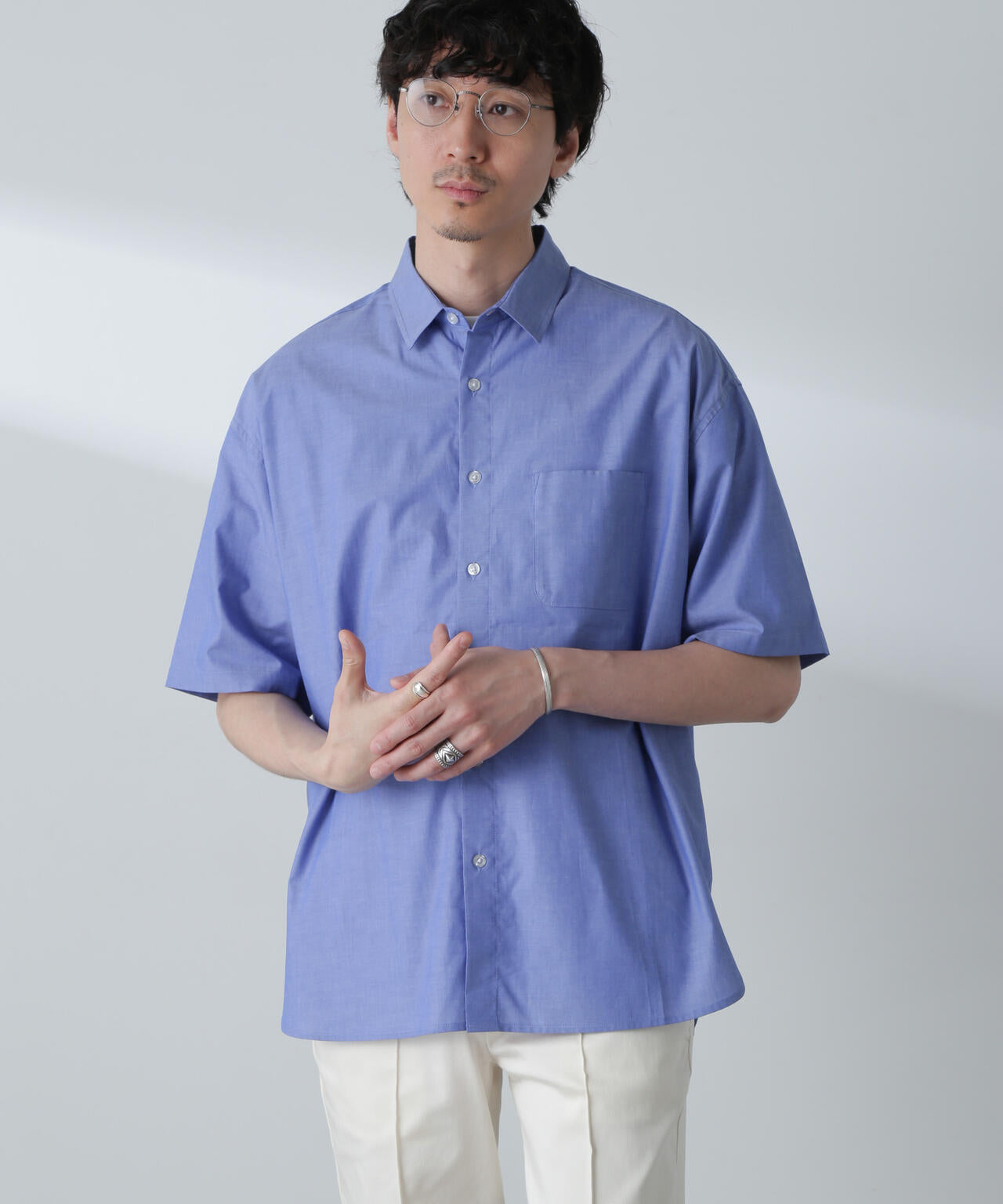 BIGシャンブレーシャツ 半袖 6724221215