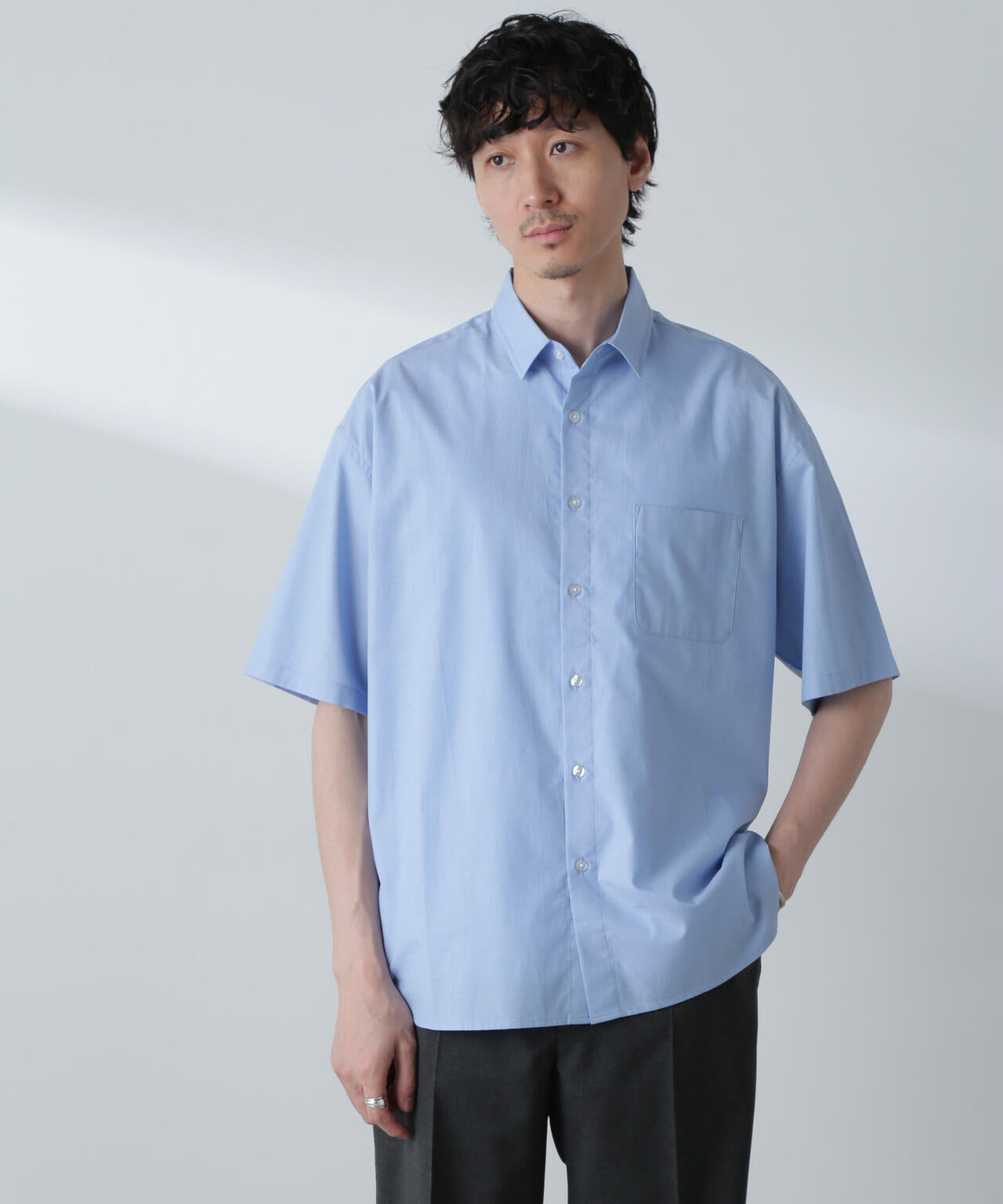 BIGシャンブレーシャツ 半袖 6724221215