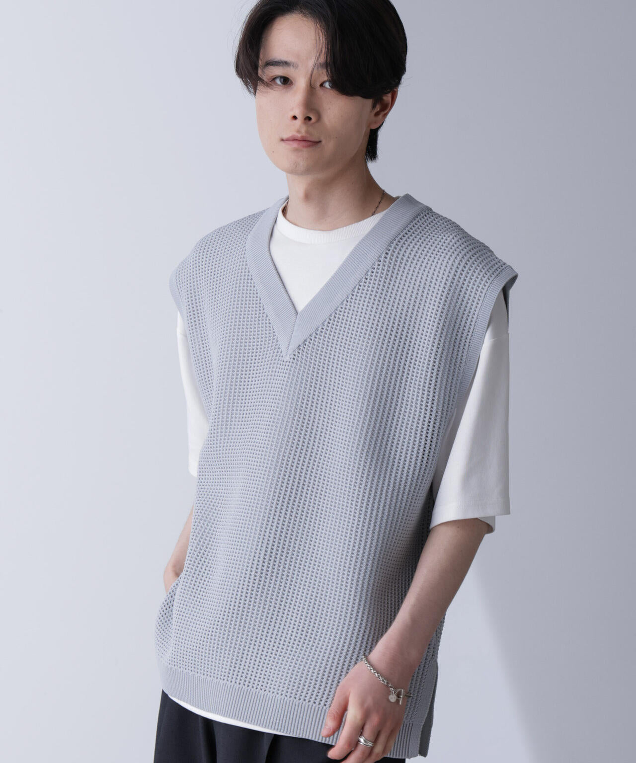 WEB限定 / ルーズ シルエット ニット ベスト