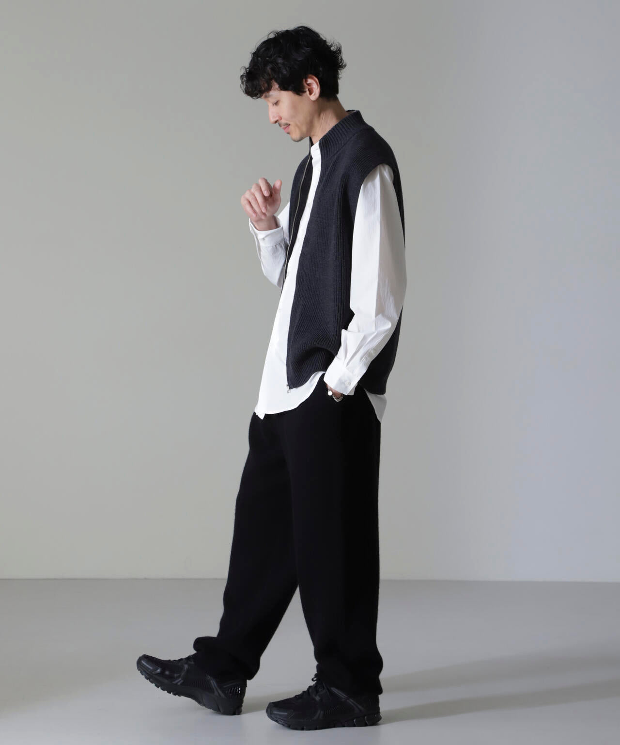 コットンアクリルドライバーズベスト 6724222210