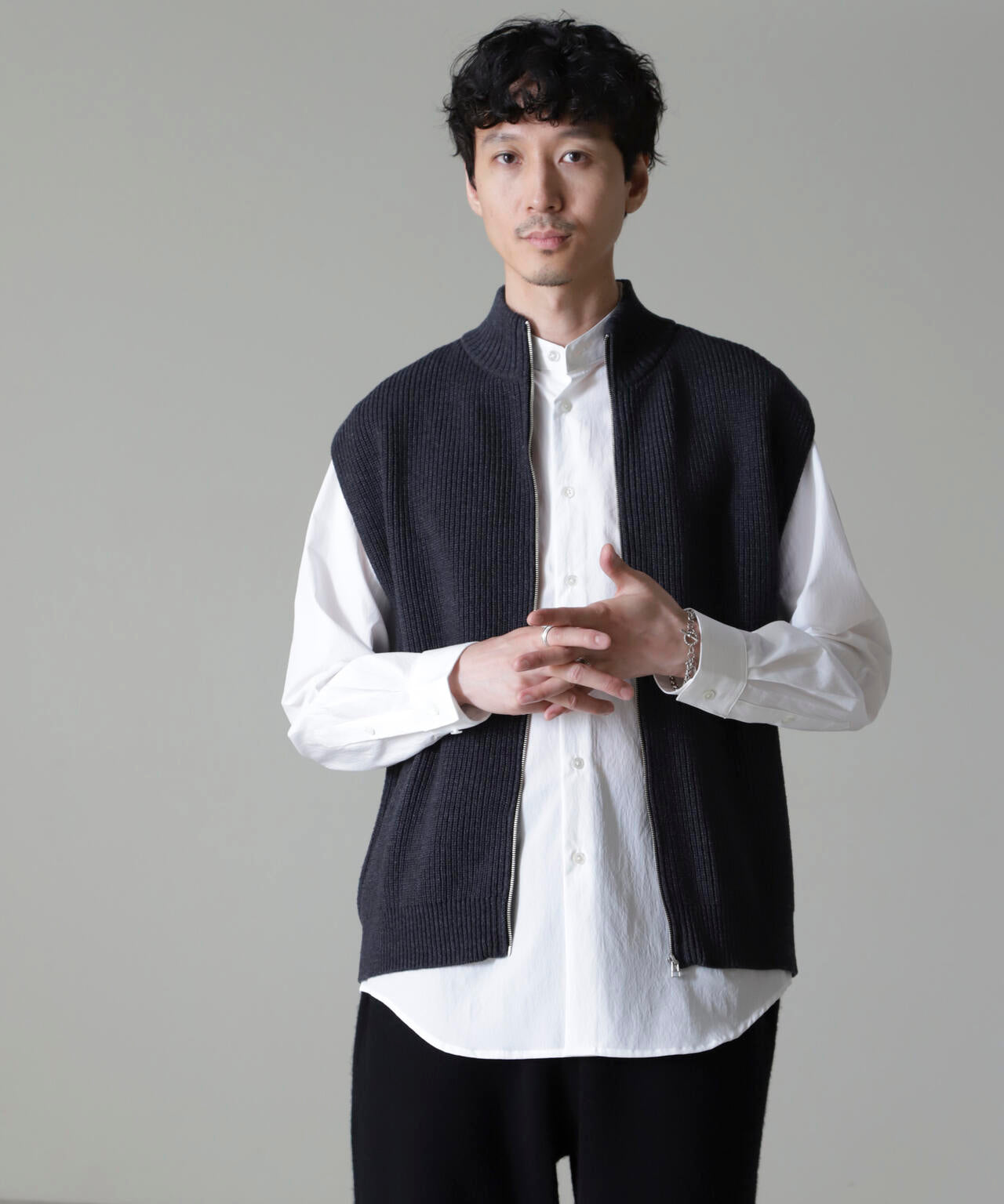 コットンアクリルドライバーズベスト 6724222210