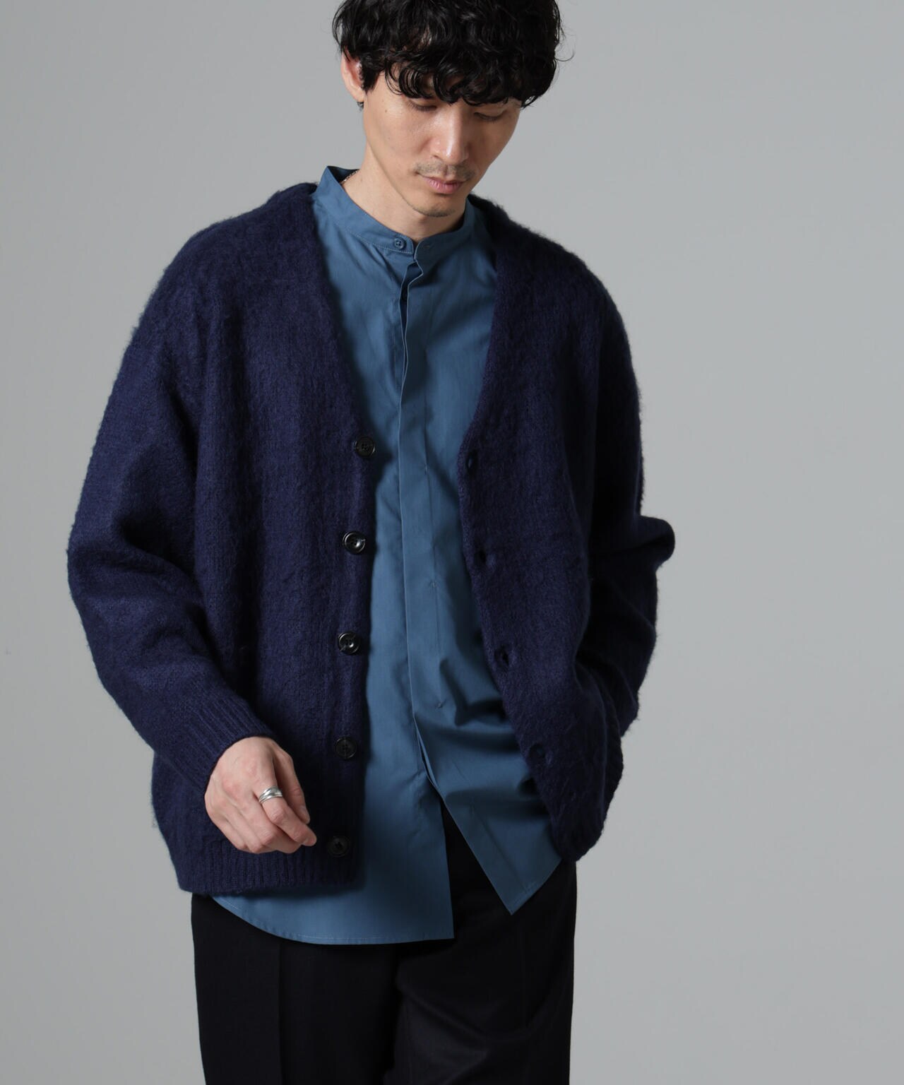 モヘヤライクニットカーディガン 6724222226