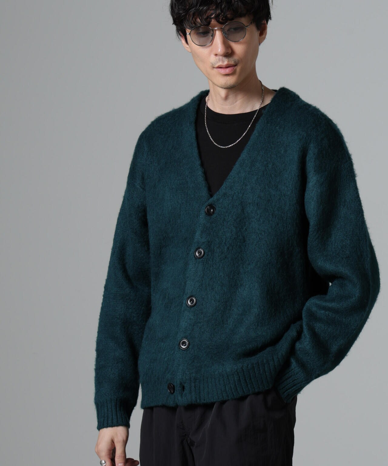 モヘヤライクニットカーディガン 6724222226