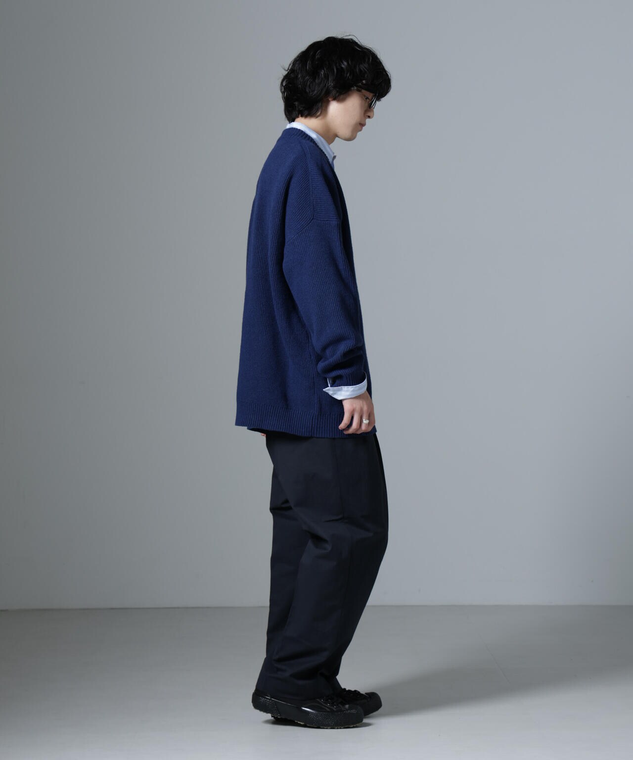 WEB限定/Vネックオーバーサイズニット 6724222234